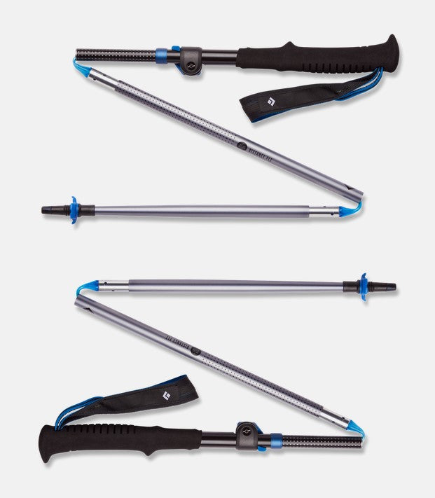 Black Diamond Distance FLZ Trekking Poles - Lightweight Carbon Fiber Hiking & Backpacking Poles for Trail Running, Mountaineering & Outdoor Adventures (Pair)