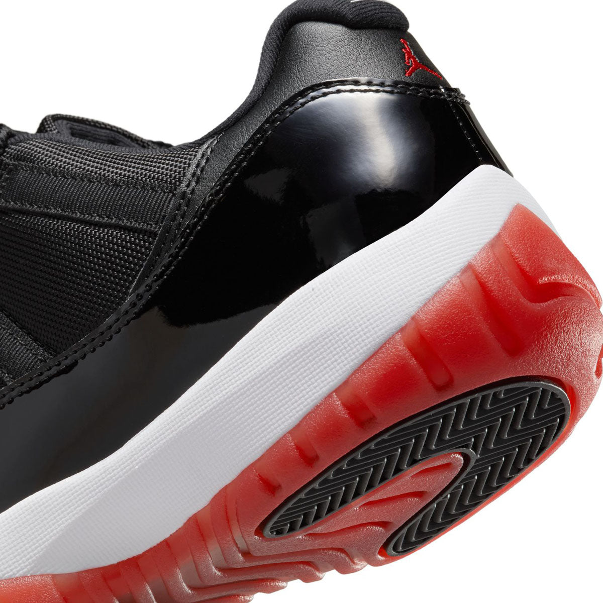 Air Jordan 11 Retro Low 'Bred' Men's Basketball Shoes - Iconic Black & Red Colorway - Perfect for Casual Wear & Sneaker Collectors
