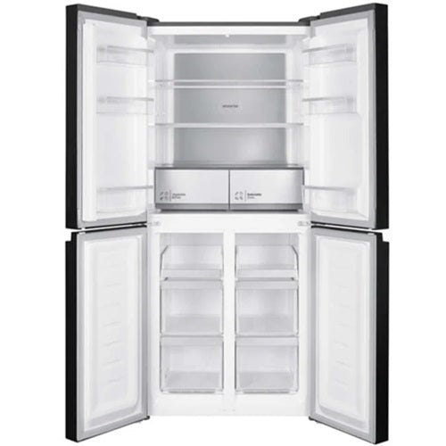 Hitachi HR4N7522DS1DXSG 466L 4-Door Refrigerator - Energy Efficient Large Capacity Fridge for Home, Kitchen, and Restaurant Use