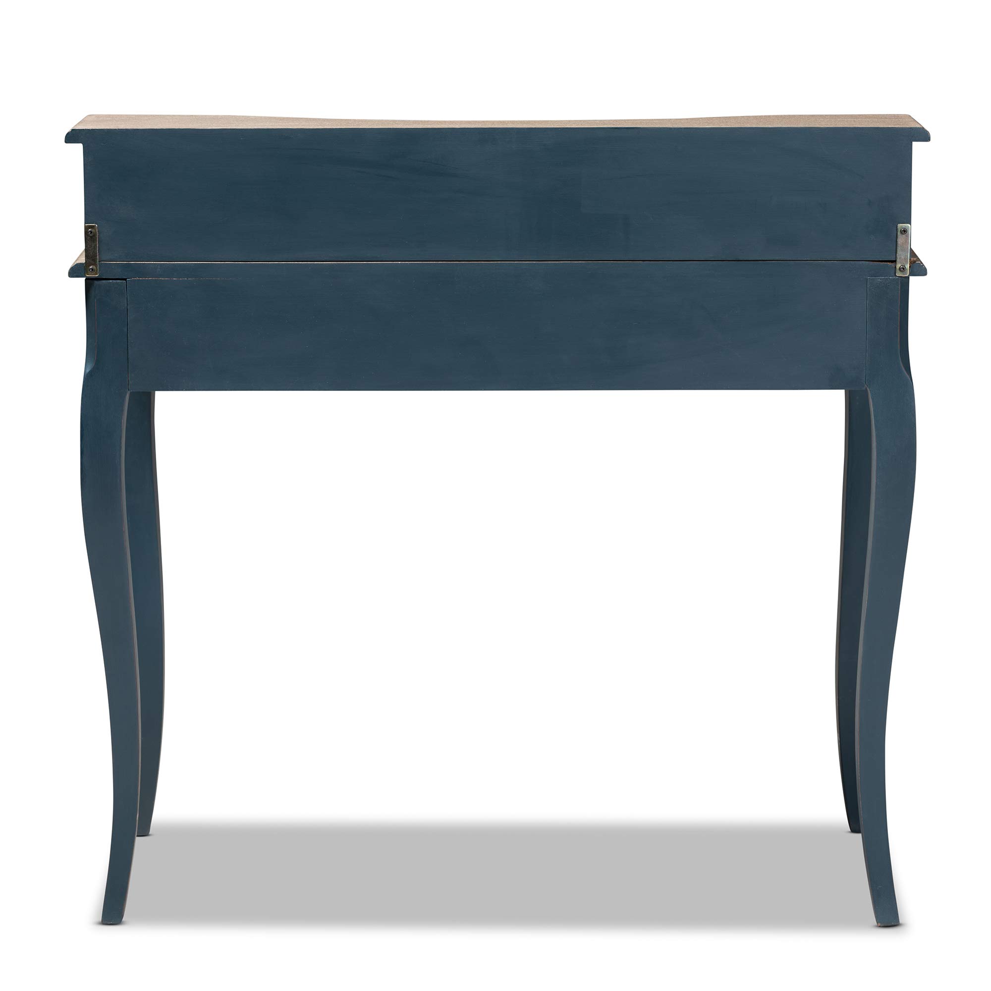 Baxton Studio Desk Blue Oak - Perfect for Home Office & Workspace