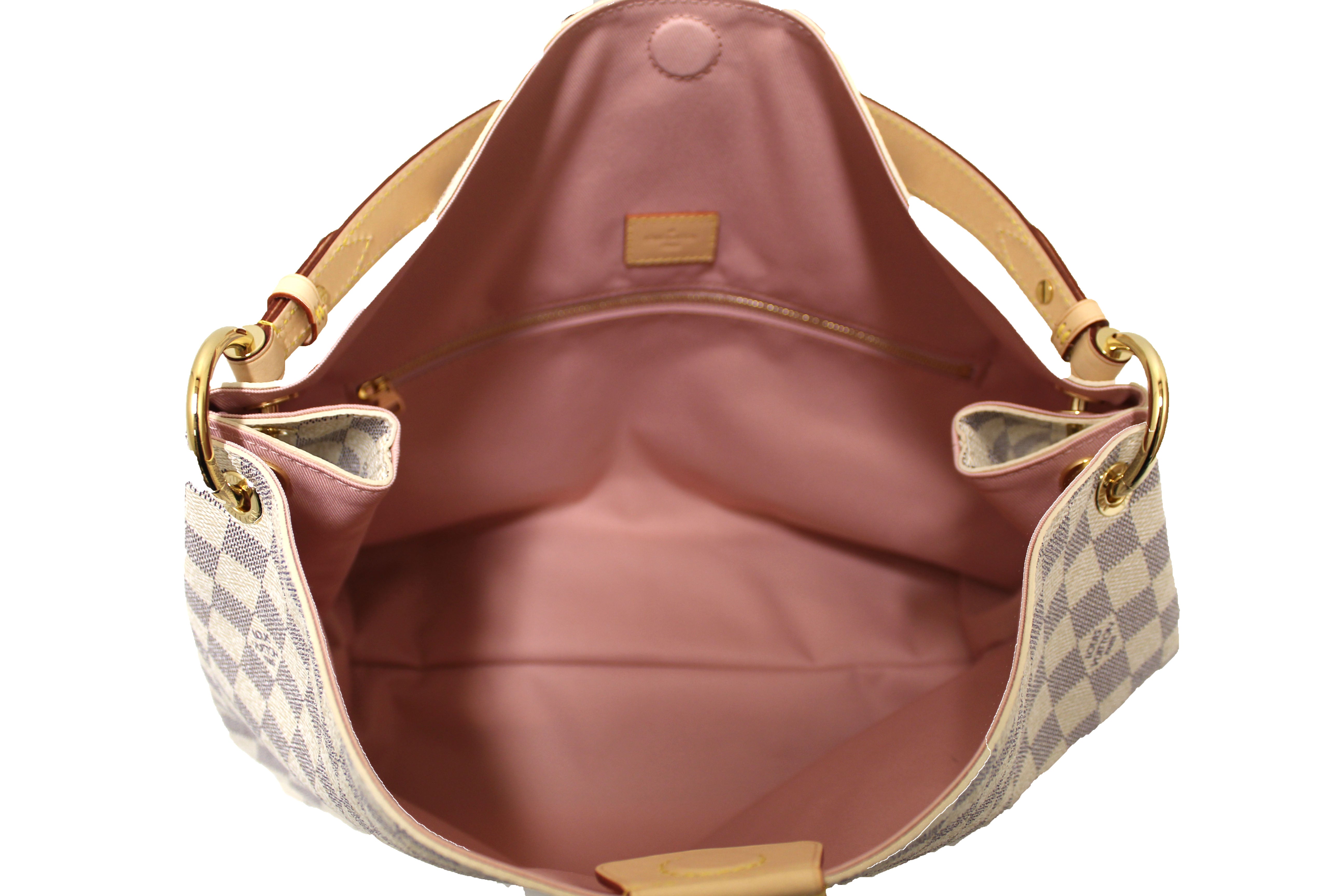 Authentic Louis Vuitton Damier Azur Graceful MM Hobo Shoulder Bag - Luxury Designer Handbag for Women, Perfect for Work, Travel & Everyday Use