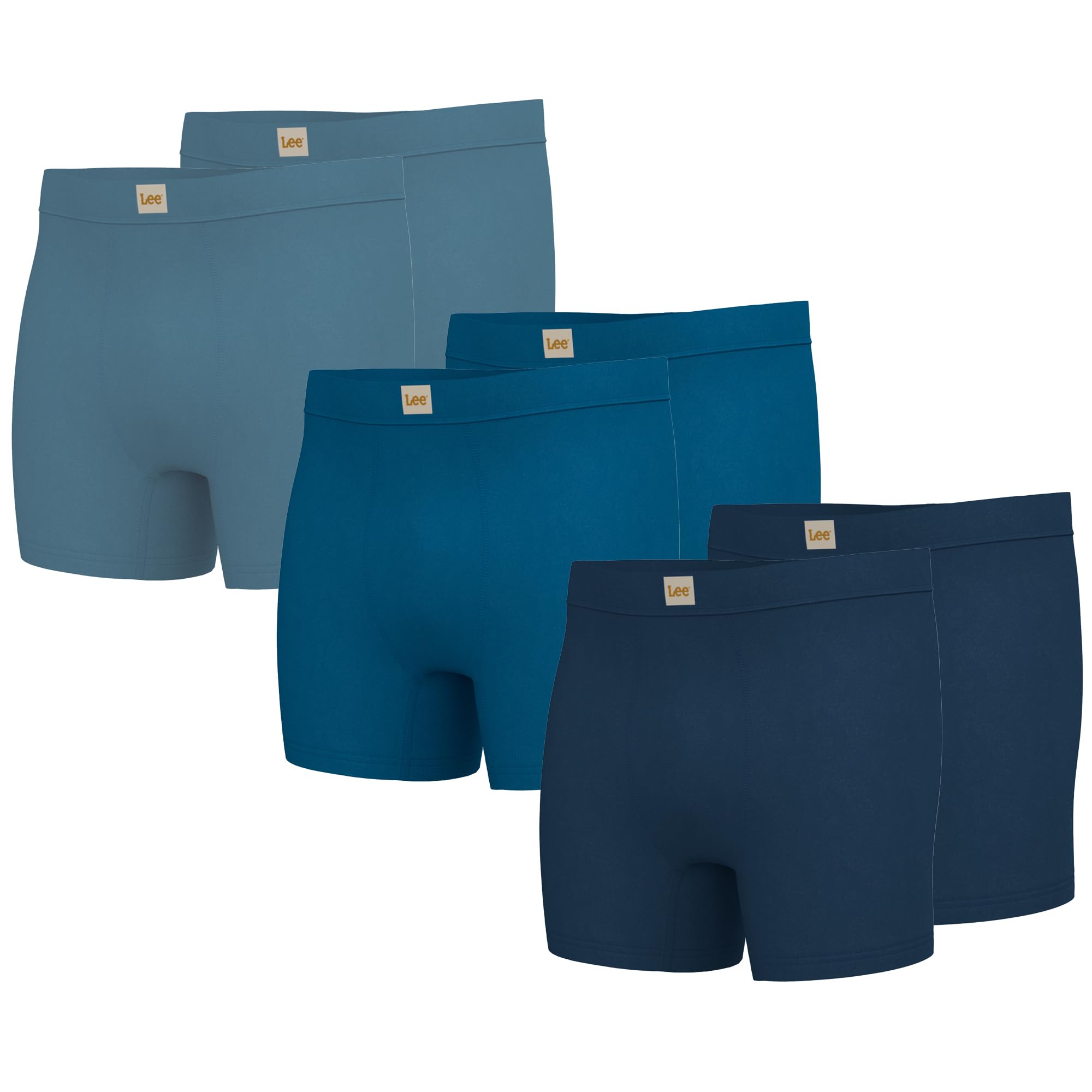 Lee Men's Boxer Briefs - Soft Cooling Underwear for Men, Moisture Wicking & Breathable Multipack - Perfect for Workout, Travel and Everyday Comfort