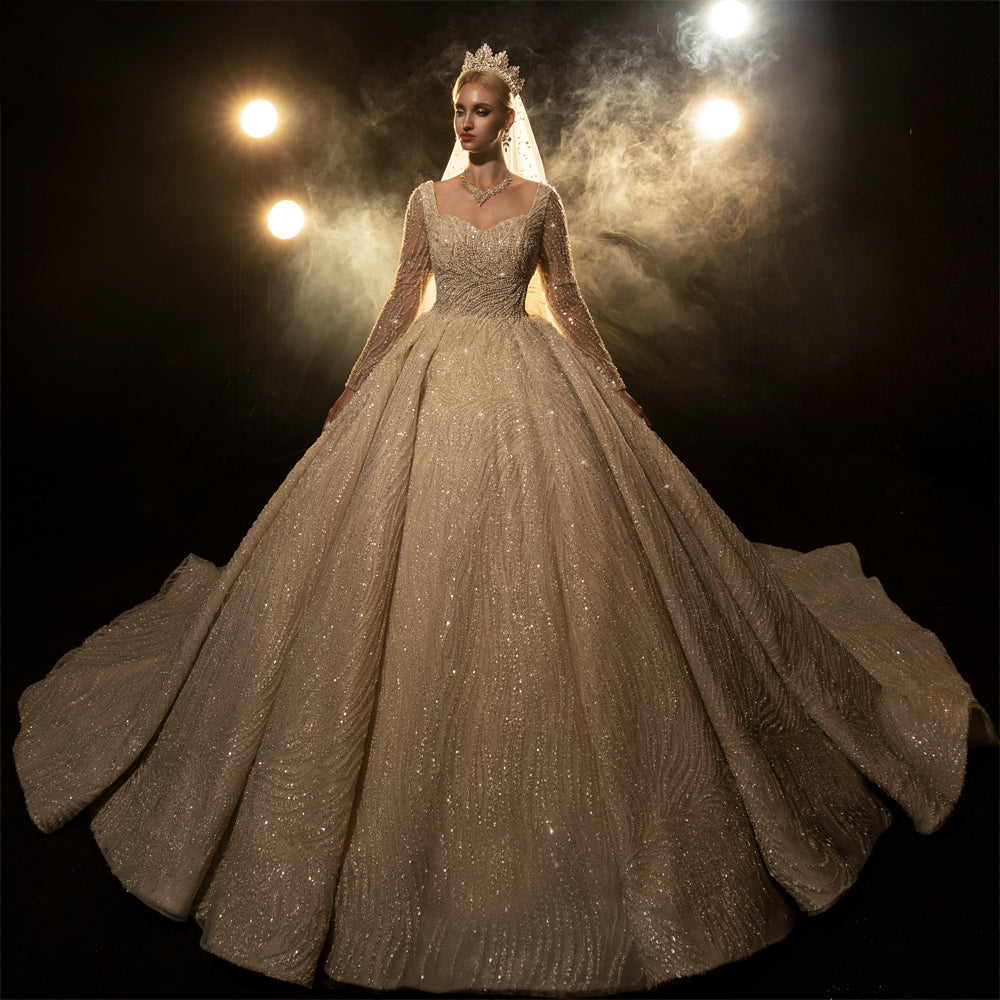 NS4312 Real Photos Wedding Dresses 2023 - Elegant Bridal Gowns for Church, Beach & Destination Weddings