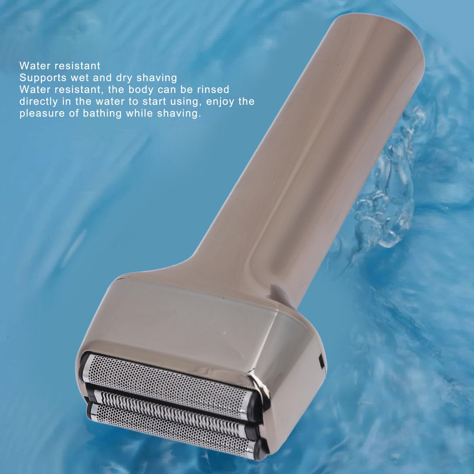 Premium USB-C Rechargeable Electric Razor for Men - Digital Display, Dual Blade System - Portable Travel Trimmer for Face & Beard Grooming - Perfect for Home, Office, Car & Travel Use