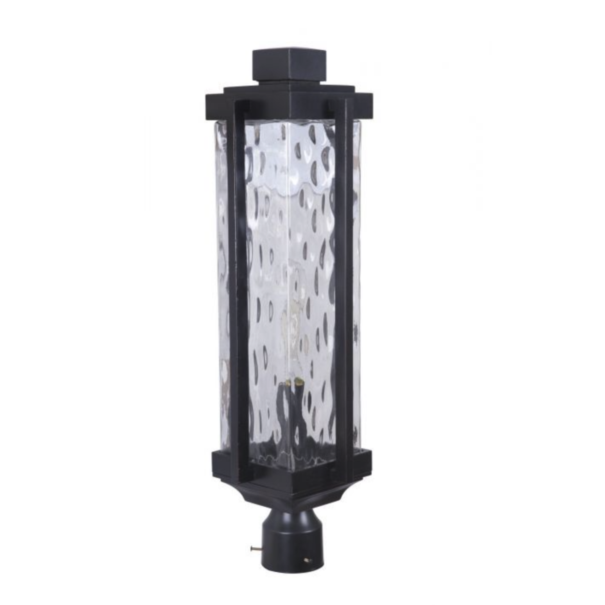 Craftmade Pyrmont Outdoor Post Light - Oiled Bronze Gilded Post Mount Fixture for Patio, Garden, Porch & Driveway Lighting