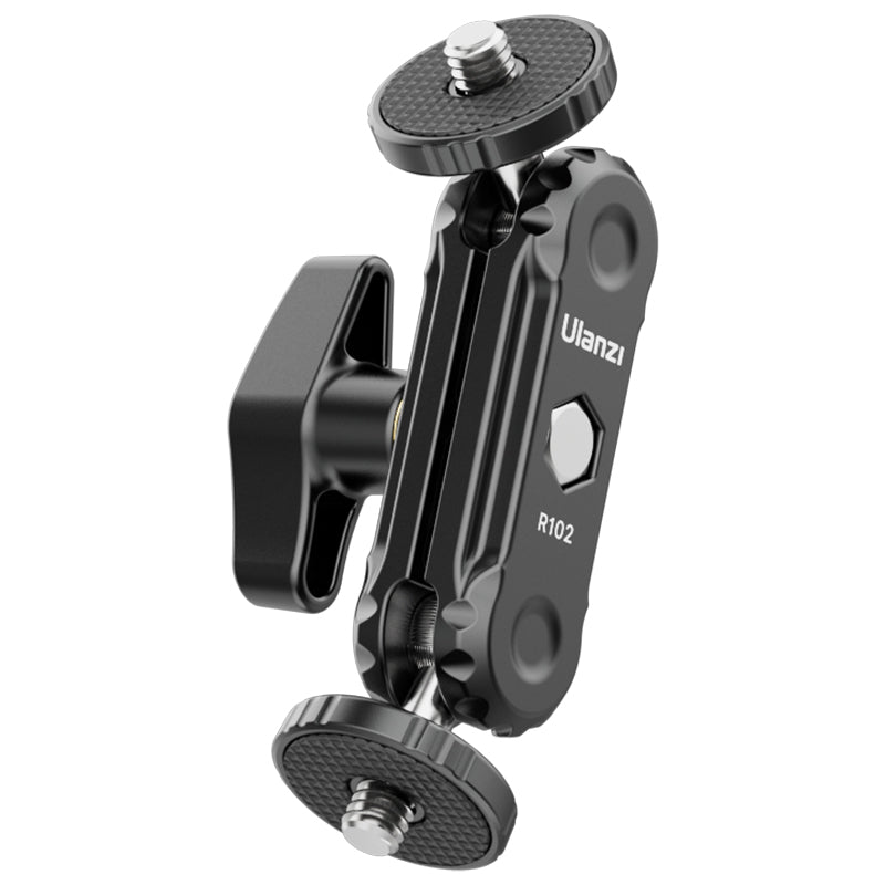 Ulanzi R102 Professional Double Ball Head Tripod Mount with 1/4