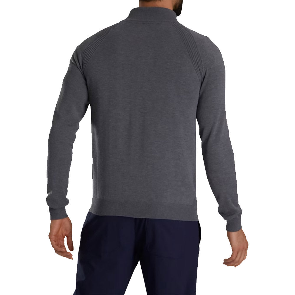 FootJoy Men's Half Zip Golf Sweater - Lightweight, Breathable & Moisture-Wicking Performance Pullover for Golfers | Perfect for Cool Weather Rounds & Clubhouse Wear