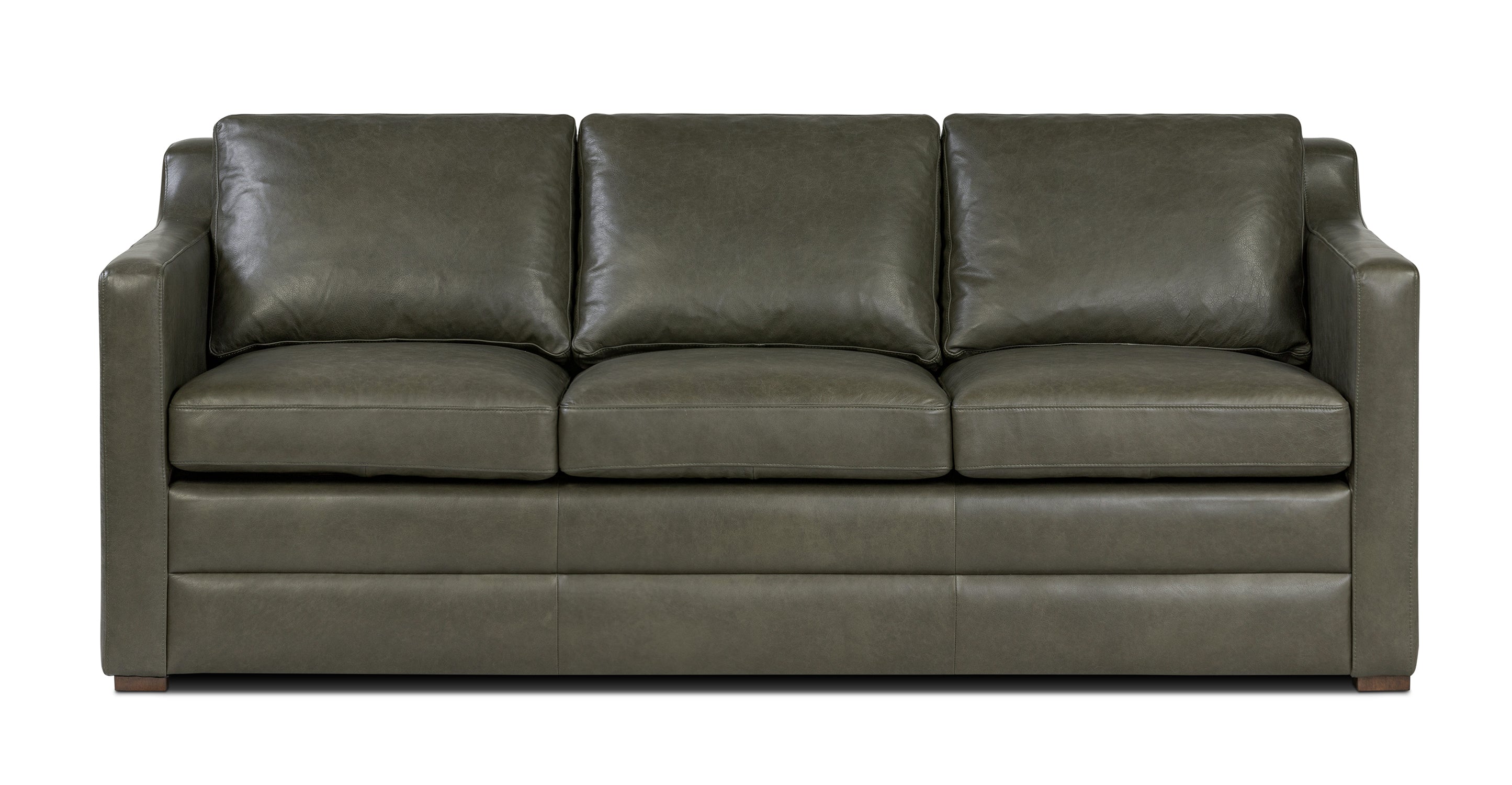 Sorrento Leather Convertible Sleeper Sofa with Pull-Out Bed - Modern Sectional Couch for Small Spaces, Living Room & Guest Room