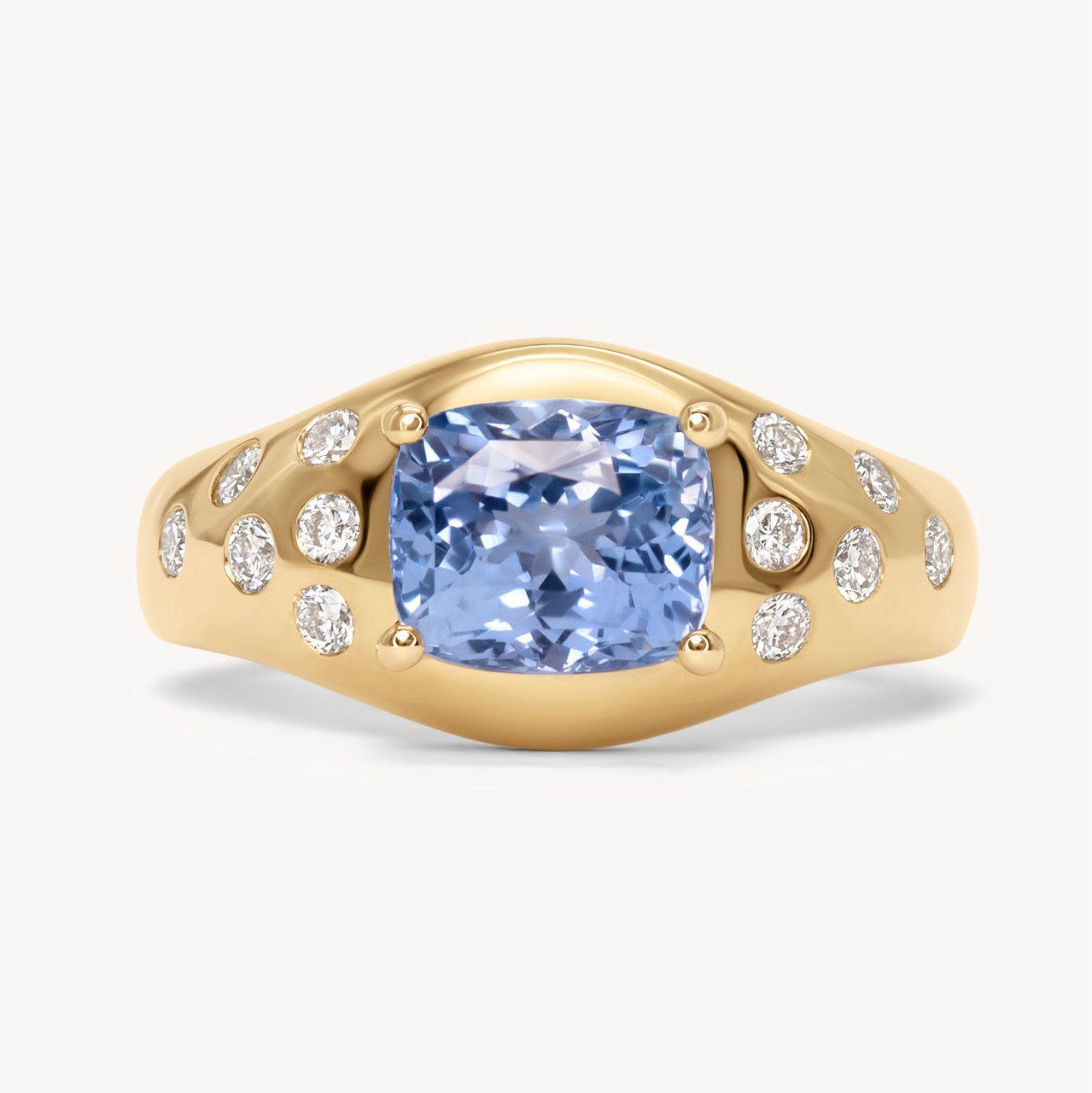 Unique Handcrafted Sapphire in the Rough Ring - One of a Kind Jewelry for Women | Perfect for Weddings, Anniversaries & Special Occasions