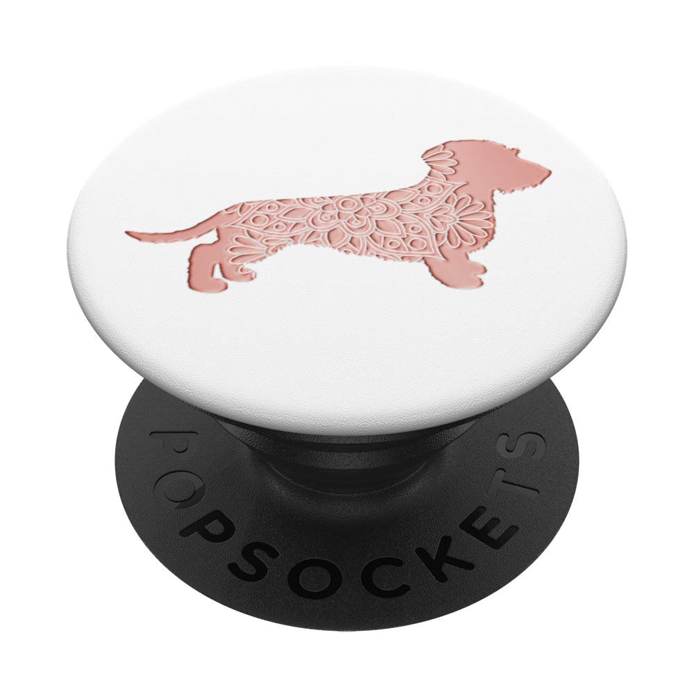 Rose Color Wiener Dog Silhouette Dachshund Lover Gift - Unique Dachshund Themed Present for Dog Lovers, Perfect for Birthdays, Anniversaries & Pet Memorials