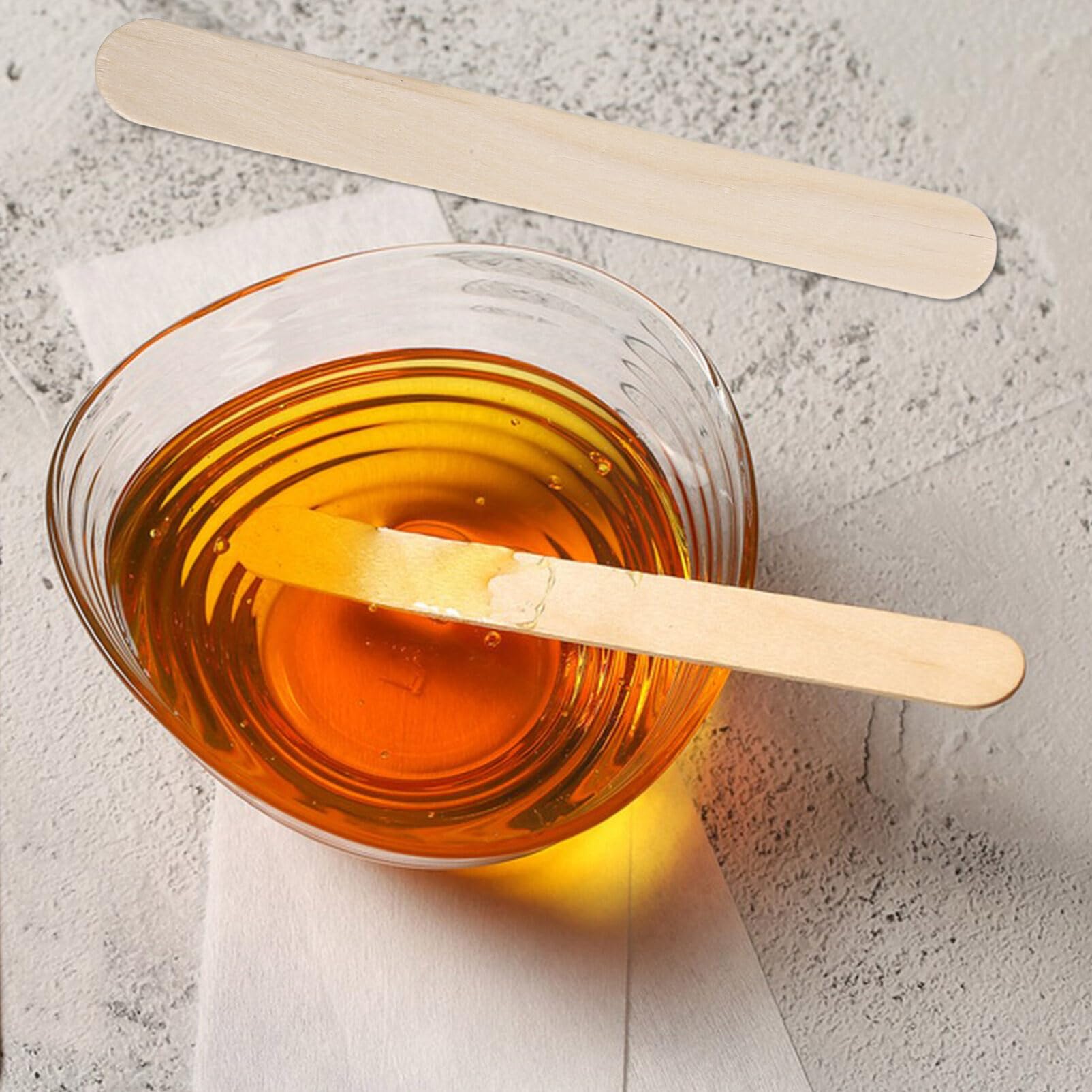 600pcs Wooden Wax Sticks for Hair Removal - Body, Legs, Face & Eyebrow Waxing - Portable Wax Wands for Smooth Skin at Home or Salon - Minkissy Beauty Essentials