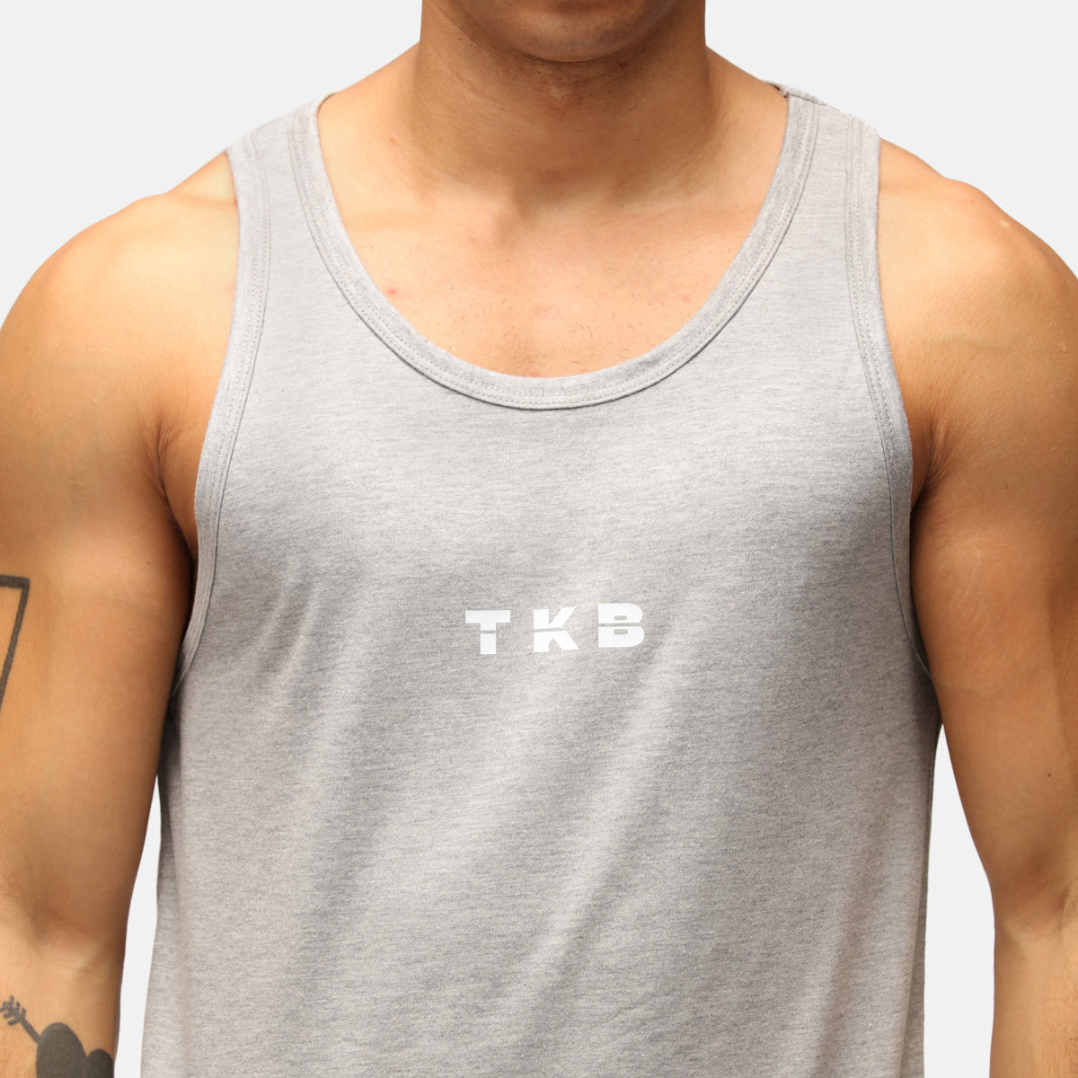 TKB Men's Grey Tri-Blend Vest for Outdoor Activities, Casual Wear & Layering | Lightweight & Comfortable