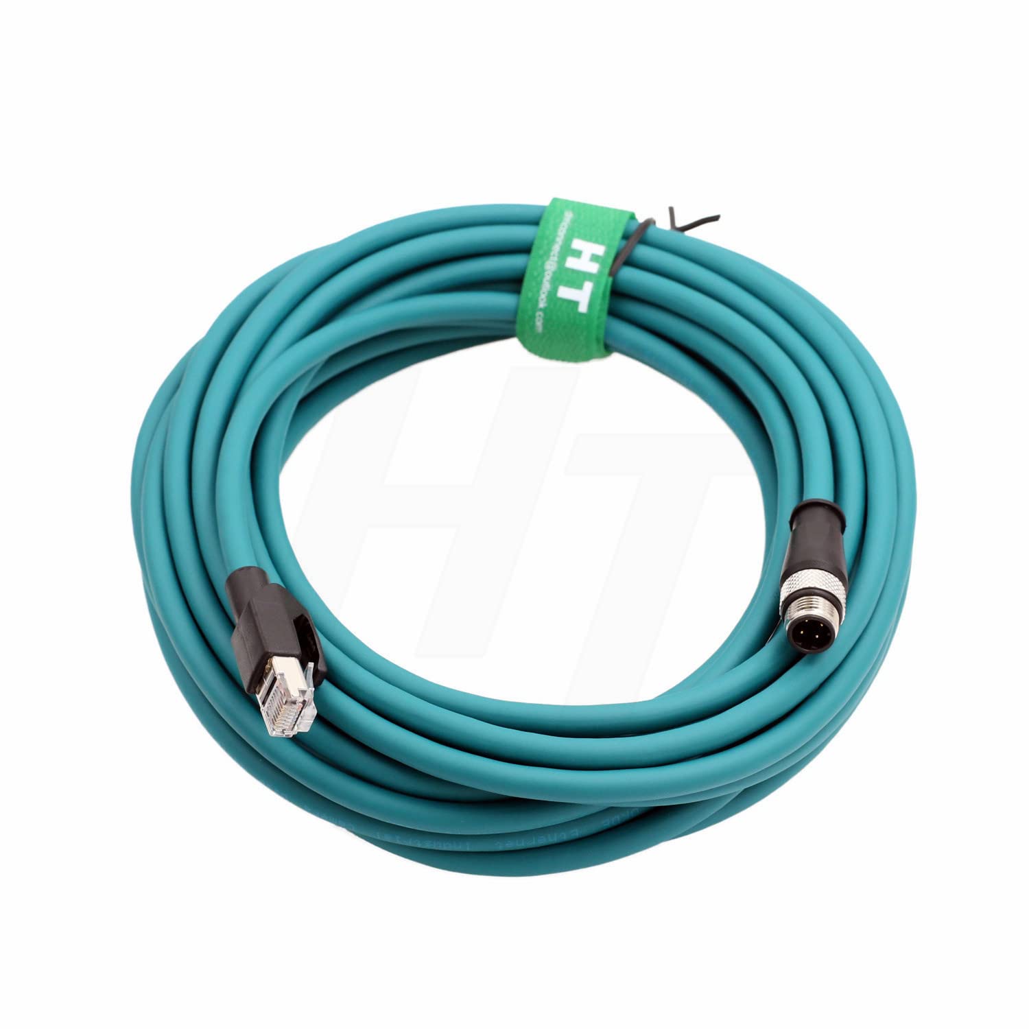**M12 4 Pin D-Coded to RJ45 CAT5e Ethernet Cable - 20m for Datalogic Scanners (Matrix 120, 210N, 300N, 410N, 450, DS2100N, DS2400N, DS5110) & Vision Systems, Profinet Network, Power Sensors, Industrial Cameras - Durable & High-Speed Connectivity**    *(Perfect for factory automation, industrial networking, barcode scanning, and machine vision applications.)*