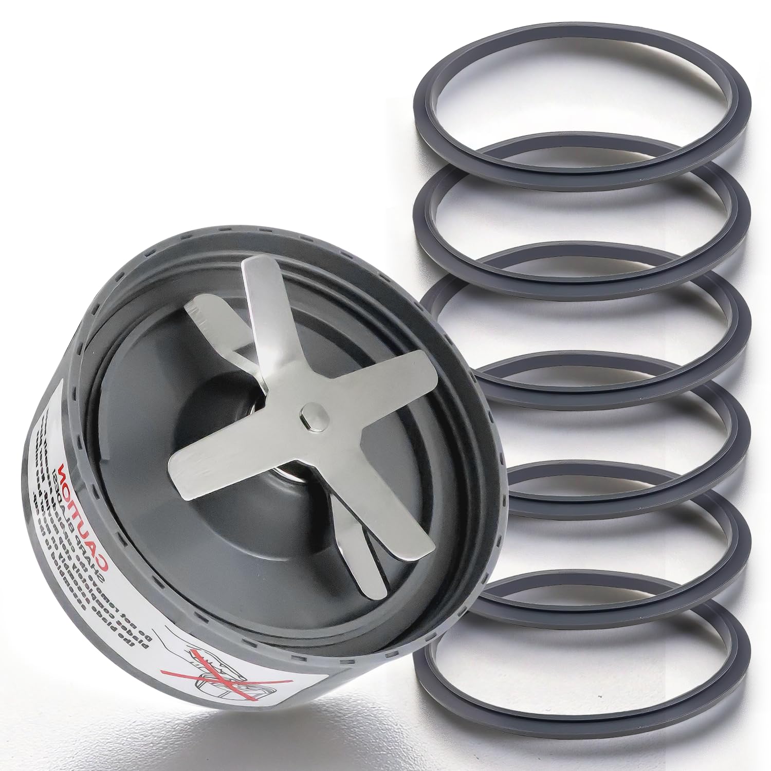 Nutribullet Extractor Blade Replacement - 900/600W Blender Blade with Silicone Gasket & O-Ring Seal - Compatible with Nutribullet Blenders - Perfect for Smoothies, Juices & Food Prep