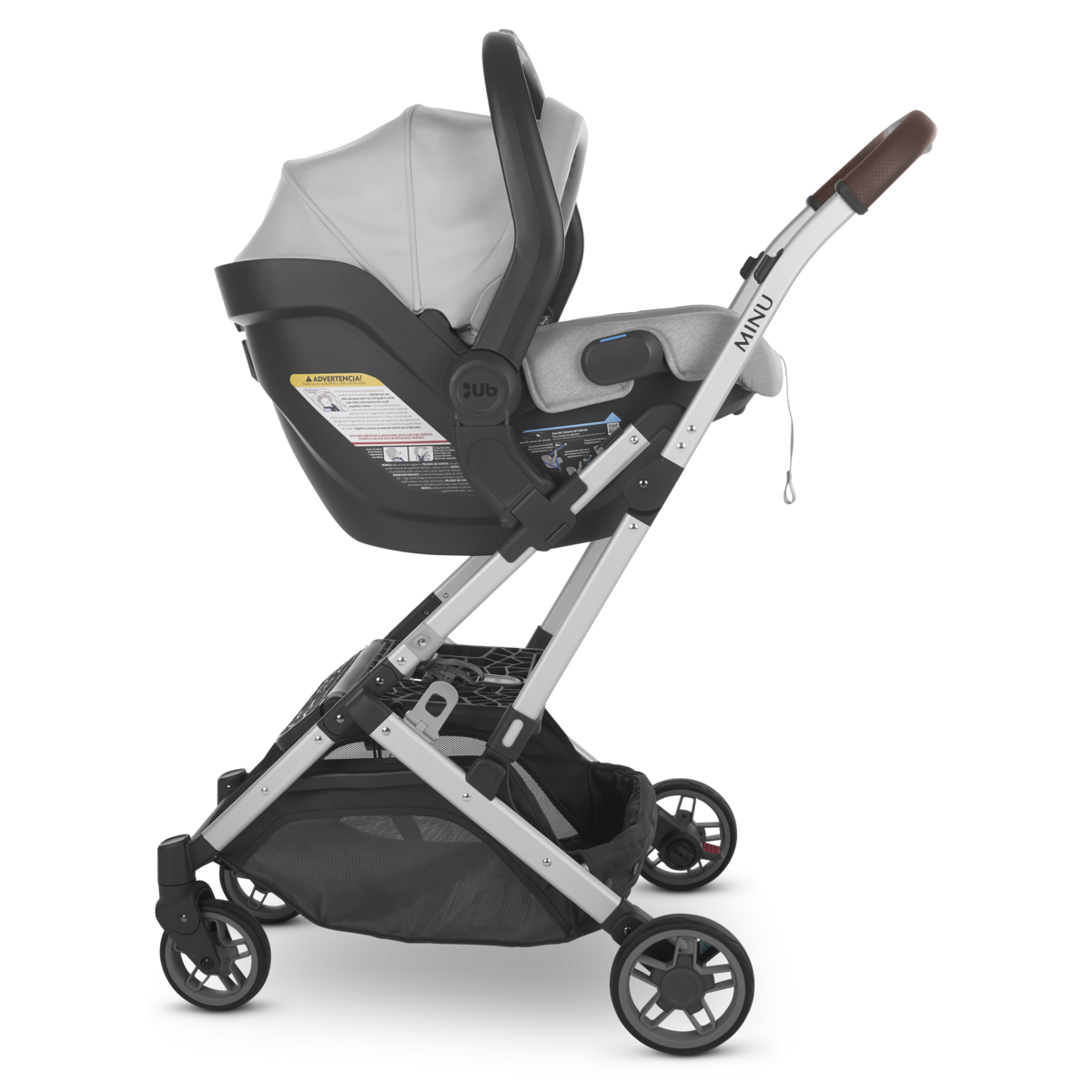 UPPAbaby Mesa V2 Infant Car Seat - Safe & Lightweight Baby Carrier for Newborns to 35 lbs, Grey Melange (Stella) | Perfect for Travel, Shopping & Daily Commutes