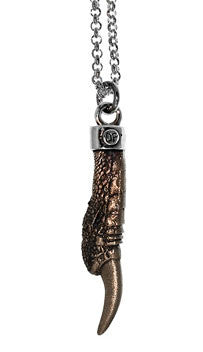 Pukeho Claw Small Necklace for Women - Bronze Jewelry Pendant with Chain - Perfect for Everyday Wear, Gifts & Boho Fashion