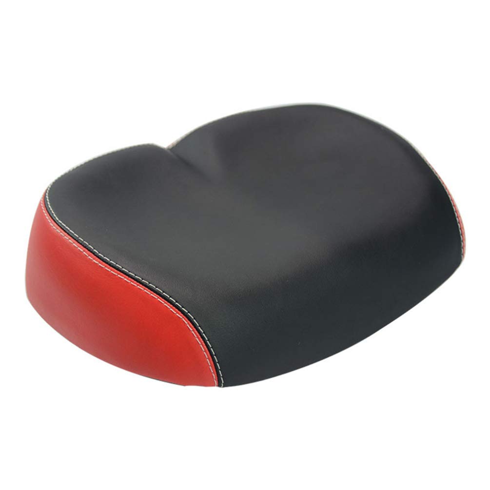 BESPORTBLE Comfortable PU Leather Bike Seat Cover - Soft Exercise & Mountain Bike Saddle Cushion - Black - Perfect for Cycling, Commuting & Outdoor Adventures