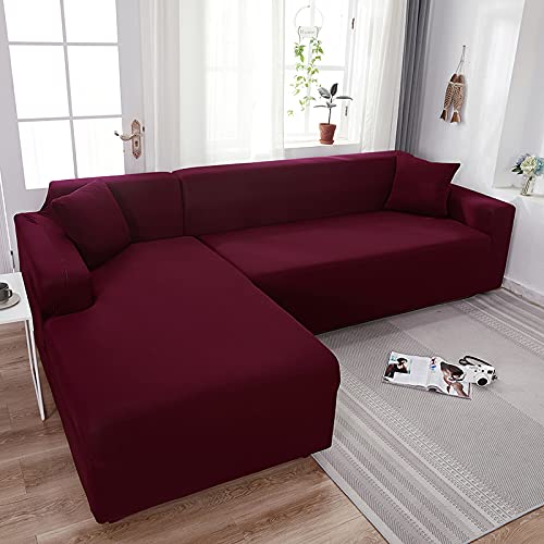 Elastic Sofa Cover Universal Slipcover - Anti-Slip Stretchable Furniture Protector for Couch, Chair & L-Shaped Sofas (90-140cm, 1-Seat) - Soft & Durable Living Room Home Decor for Pets & Kids