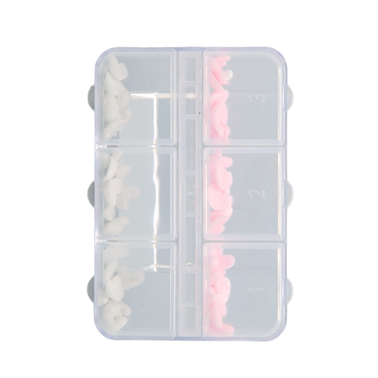 Safe Heart Shape Nail Art Decorations - Lovely Resin Manicure Accessories for Beauty & DIY Nail Design | Perfect for Parties, Weddings, and Special Occasions