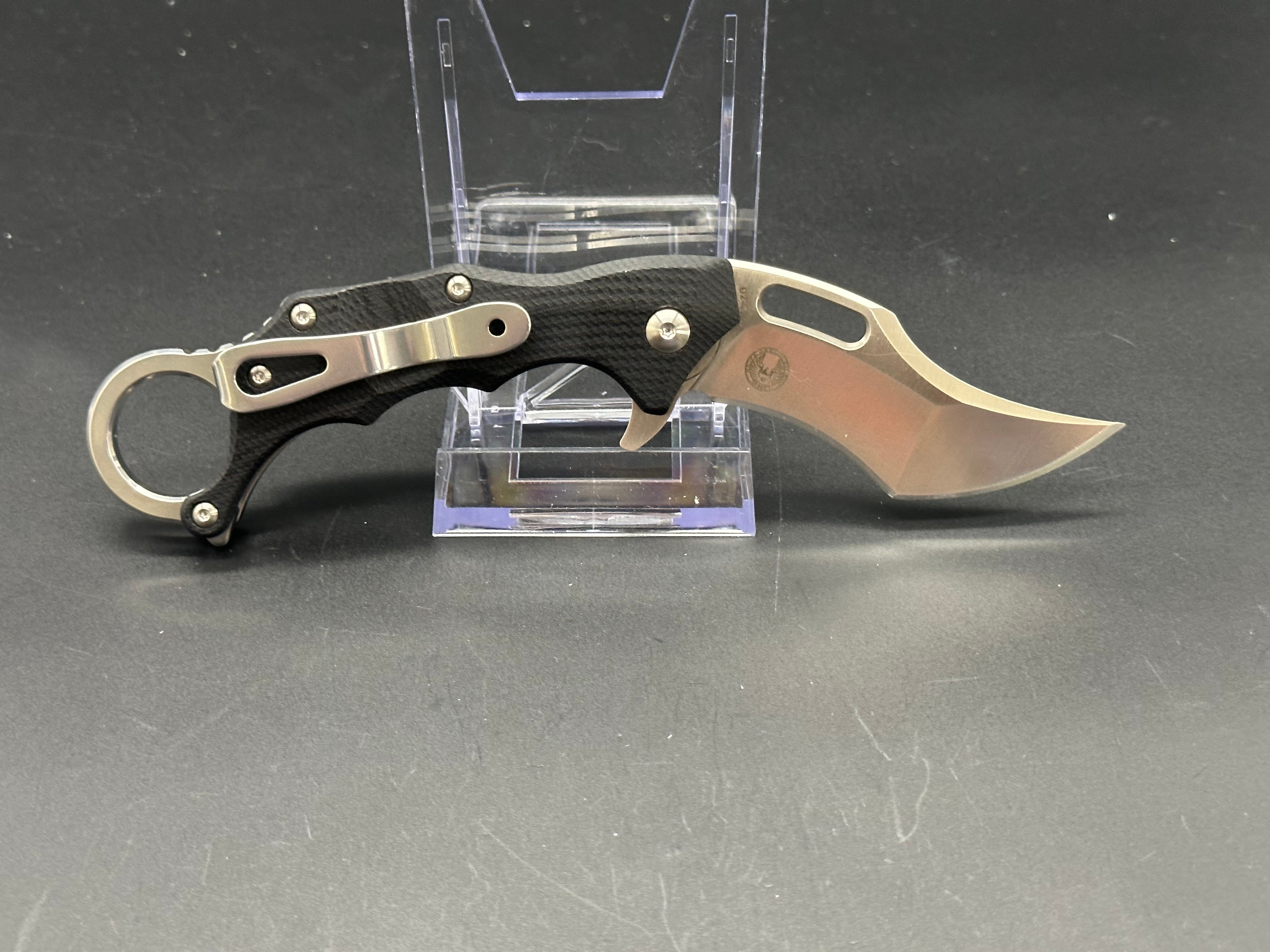 Boker Plus Wildcat Karambit Knife - Tactical Folding Pocket Knife with G10 Handle for Outdoor Survival, Camping & EDC | High Carbon Steel Blade, Secure Locking Mechanism