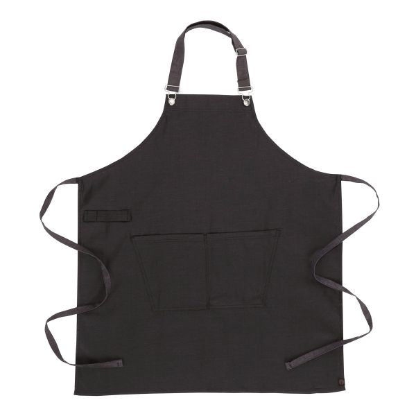 Chef Works ABWT051PUB0 Boulder Bib Apron - Purple & Black, 34 x 30 Inches - Durable Kitchen Apron for Cooking, Grilling & Baking - Perfect for Chefs, BBQ & Home Cooks