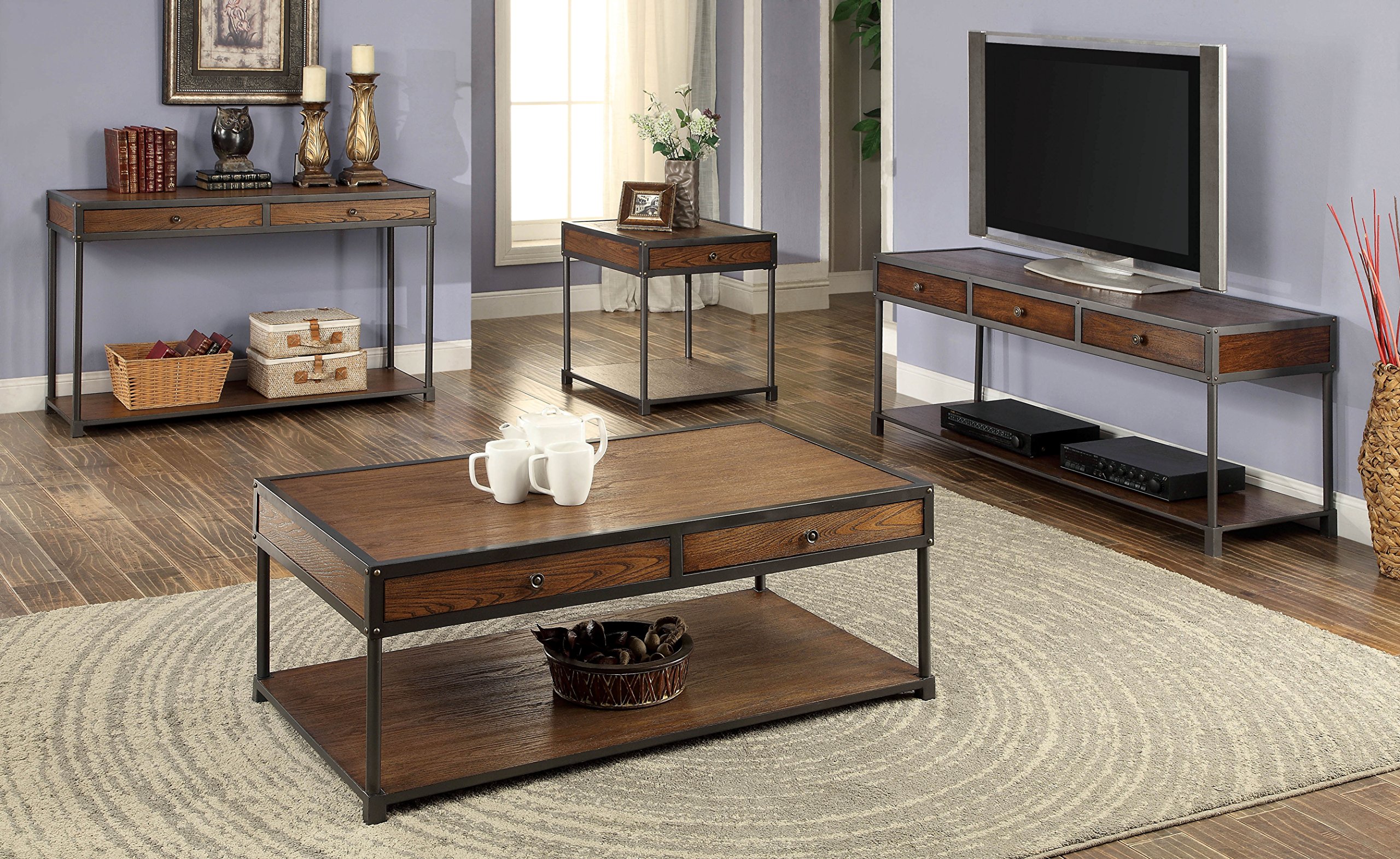 Furniture of America Clyde Coffee Table with Drawer - Modern Living Room Center Table with Storage for Home Decor | Perfect for Living Rooms, Apartments & Offices