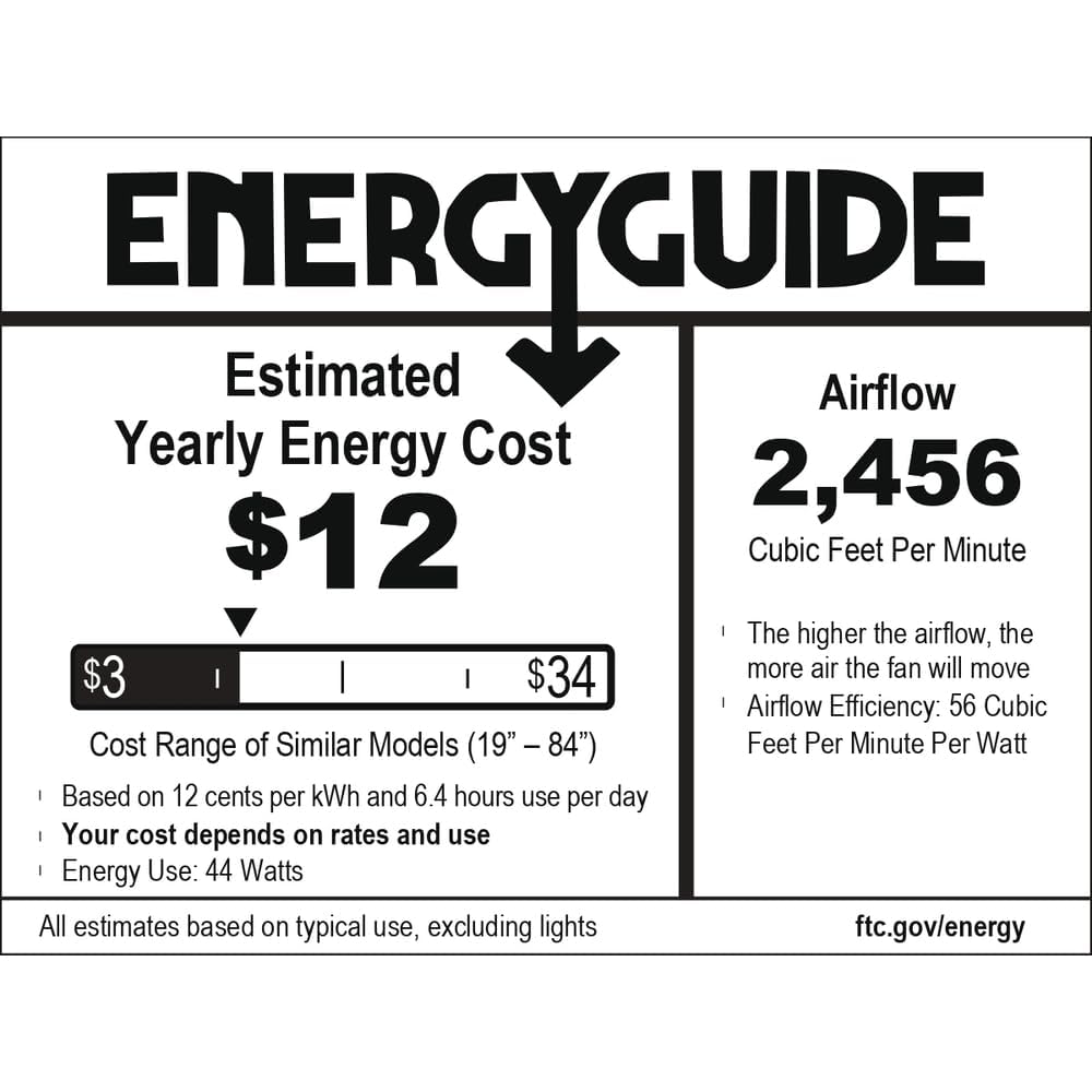 Hunter Fan 48 Inch Black Ceiling Fan with LED Light Kit & Remote Control - Low Profile Energy Efficient Indoor Ceiling Fan for Bedroom, Living Room, Office - Perfect for Home Cooling and Air Circulation