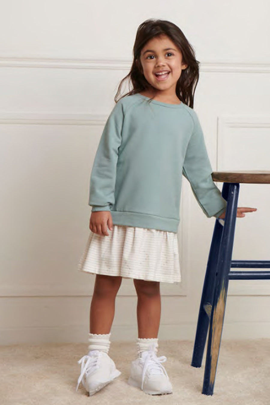 Girls' Miles Sweatshirt Dress - Cute & Comfortable Pullover for Kids | Perfect for School, Playdates & Family Outings