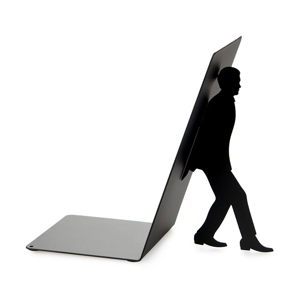 Sturdy Bookends for Heavy Books - Decorative Book Holder for Shelves, Office & Home Library Organization