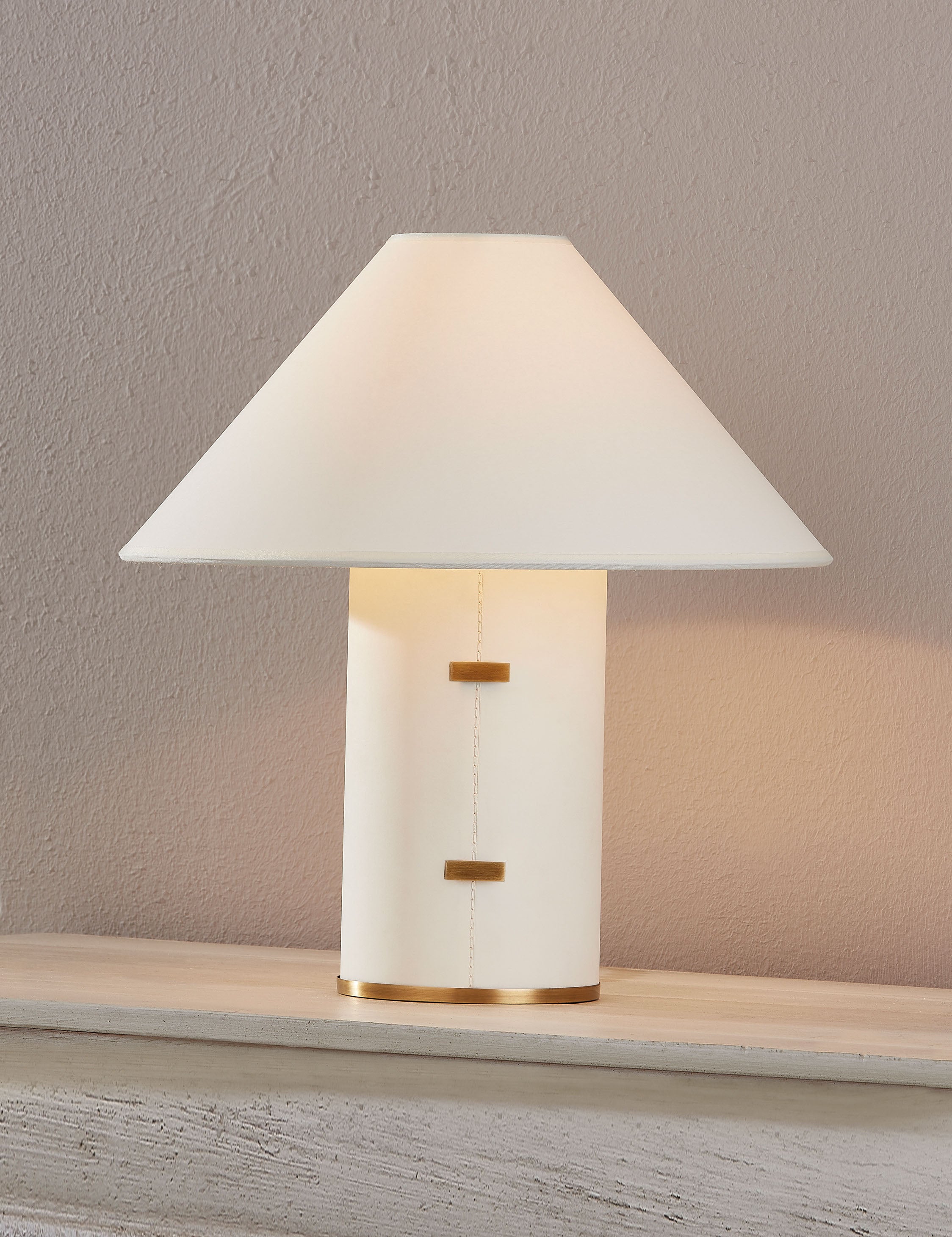 Stylish Bond Table Lamp by Colin King x Troy Lighting - Modern Home & Office Desk Light for Living Room, Bedroom, and Workspace Decor