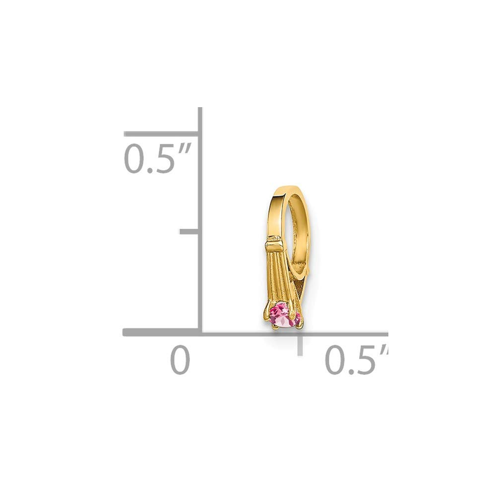 14K Gold Pink CZ Ring - Elegant Jewelry for Parties & Gifts