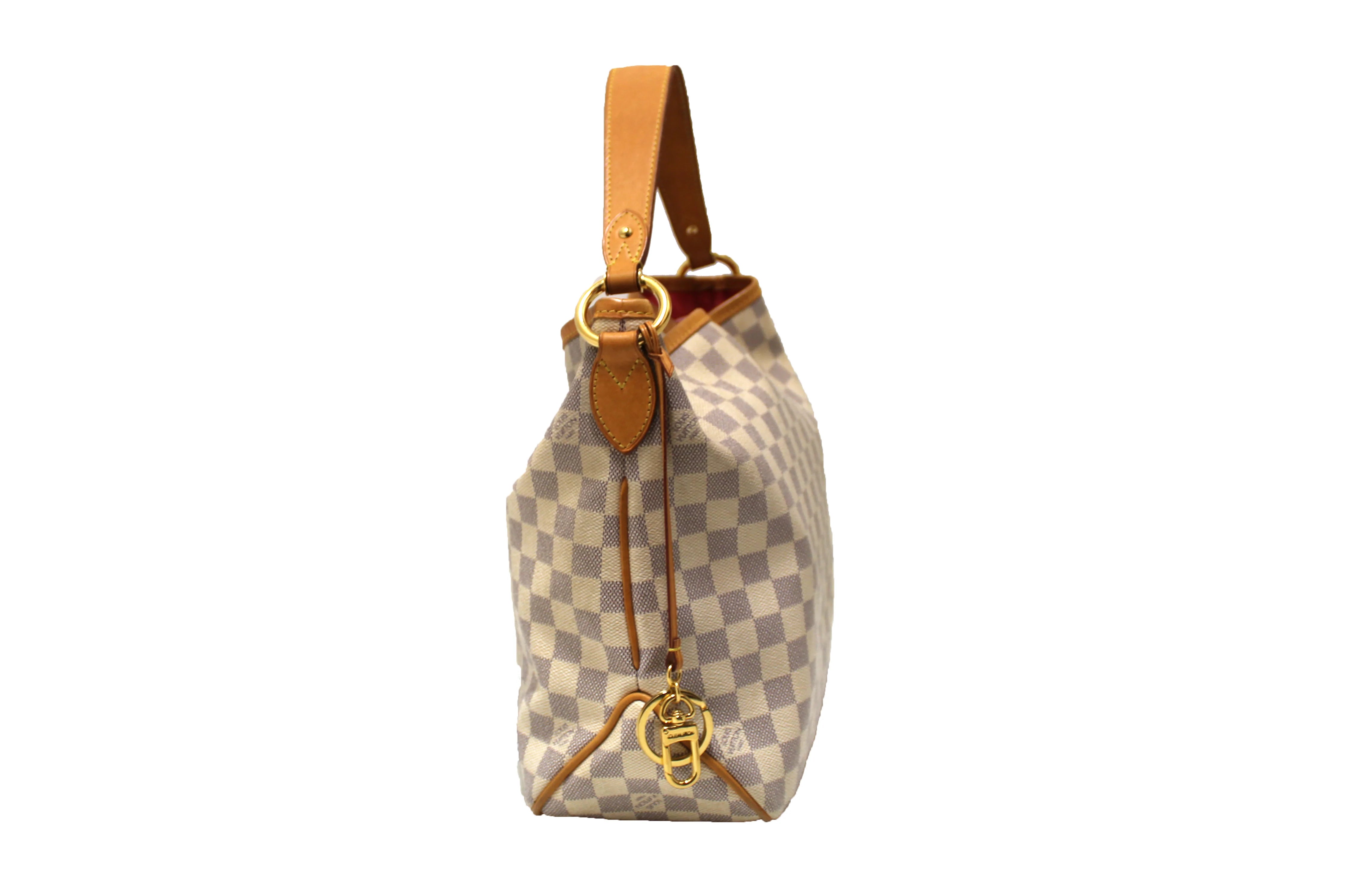 Authentic Louis Vuitton Damier Azur Delightful PM Hobo Shoulder Bag - Luxury Designer Handbag for Women, Perfect for Work, Travel & Everyday Use