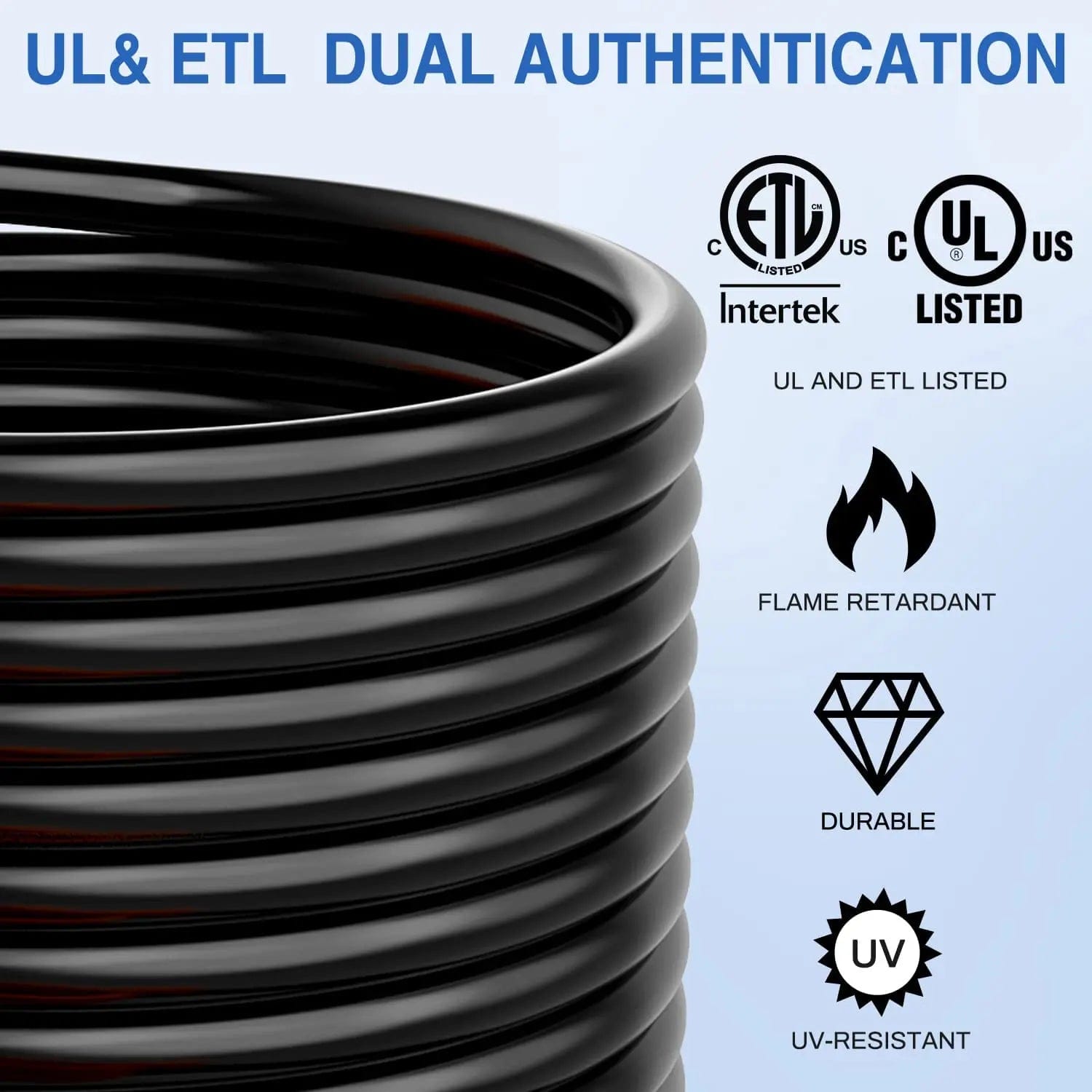 30 Amp 25 FT Heavy Duty RV Power Extension Cord - Weatherproof Outdoor Use for Camper, Trailer & Motorhome Electrical Hookups