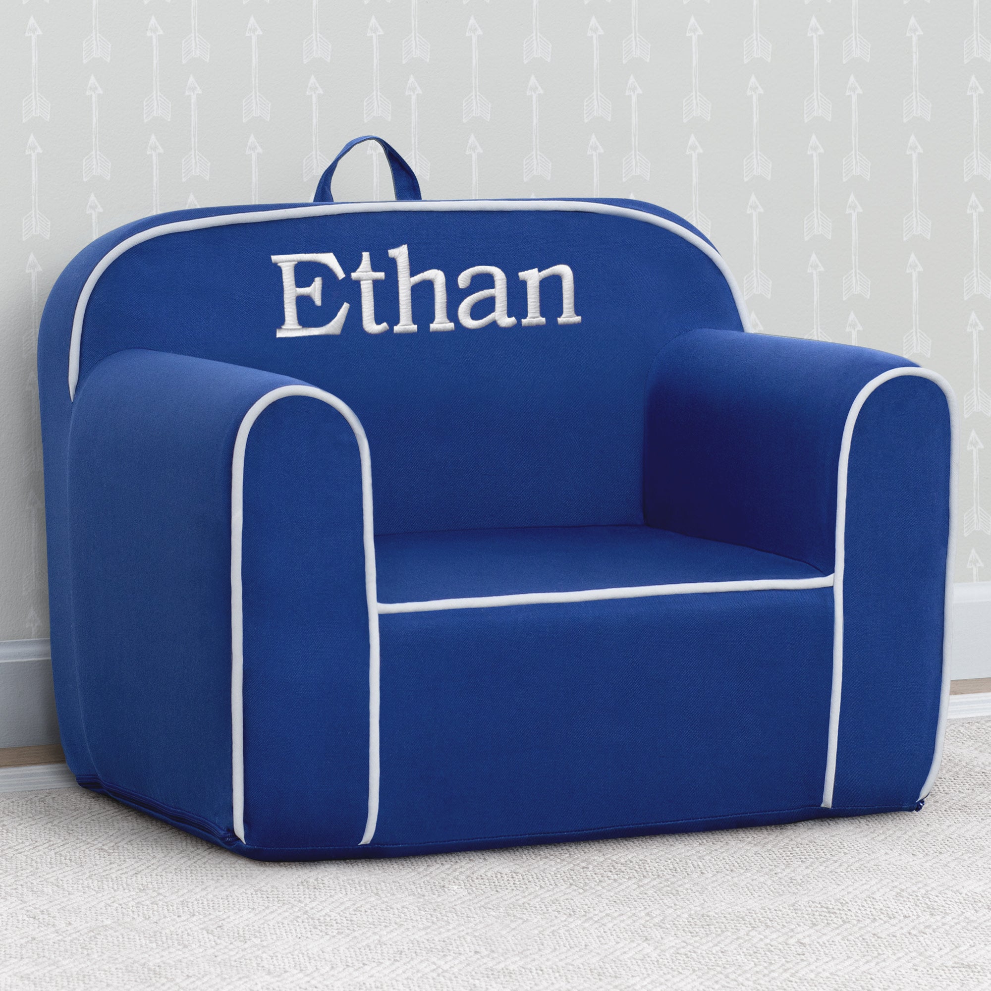 Personalized Cozee Chair for Kids - Custom Name & Design, Soft & Comfortable Toddler Chair - Perfect for Reading, Playroom, and Nursery Decor
