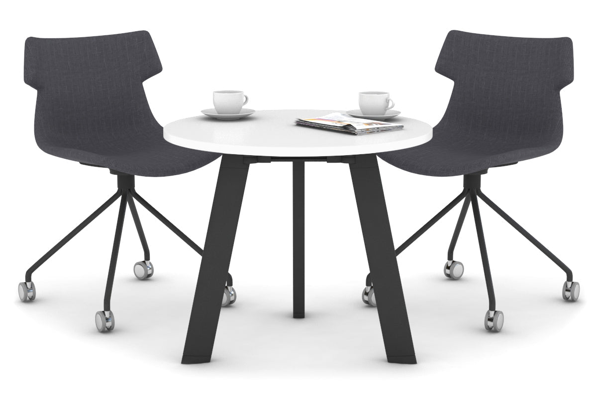Round Conference Table 700mm - Modern Office Meeting Table for Small Spaces, Boardrooms & Collaborative Workspaces