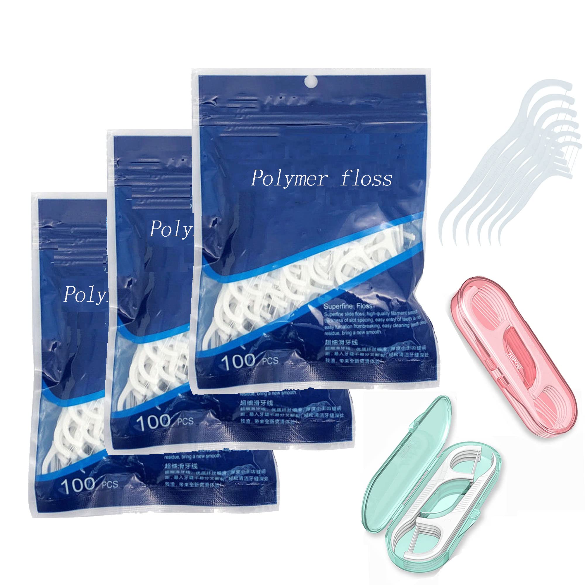 320pcs Dental Floss Picks - Superfine Floss Sticks for Teeth Cleaning | No Break & No Shred | Eco-Friendly Oral Care with Mint Flavor | Perfect for Travel, Home & Office Use