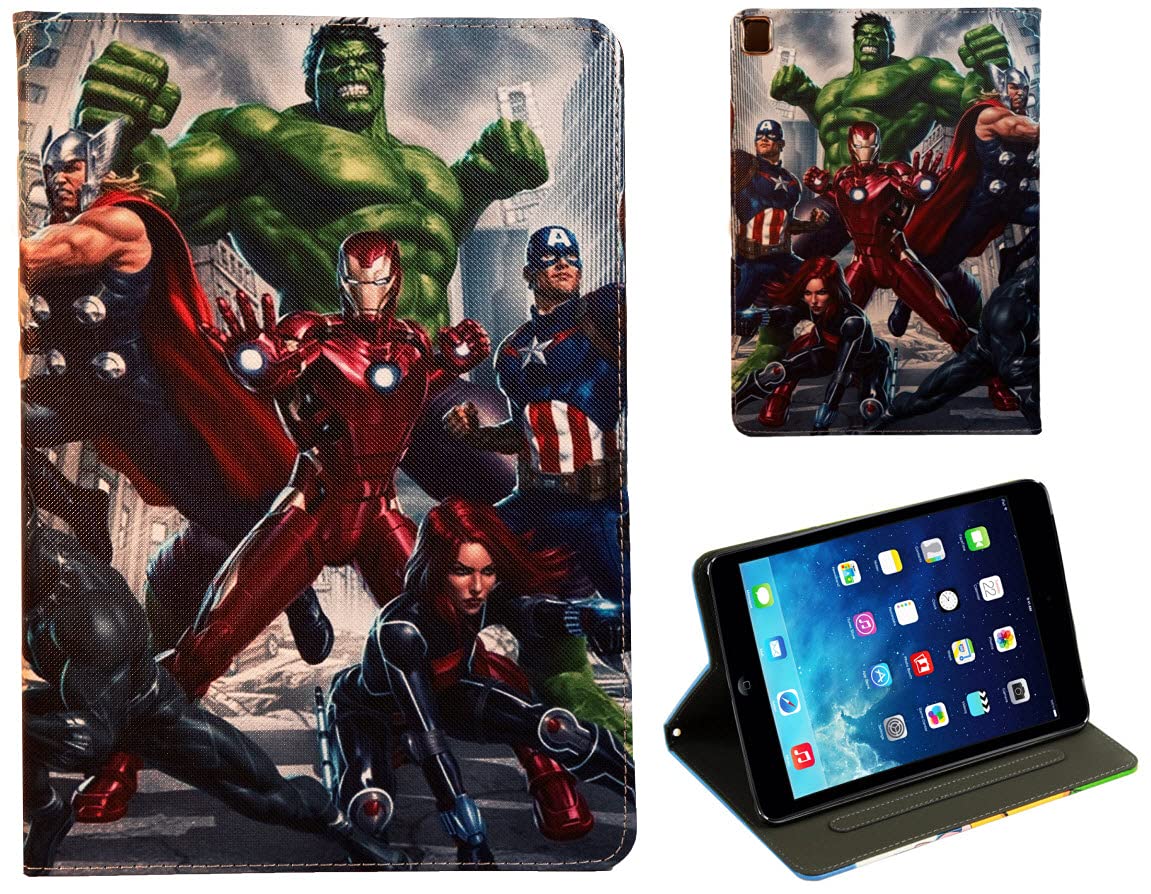 Marvel Avengers Hulk Iron Man Spider-Man Smart Stand Case Cover for Apple iPad Pro 10.5/10.2 & Air 3 - Perfect for Work, Study & Entertainment