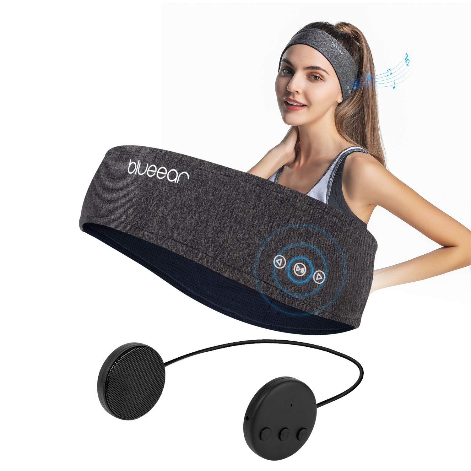 Wireless Bluetooth Sleep Headphones - Ultra Thin Stereo Speakers Sports Headband for Yoga, Running, Travel | Comfortable for Night Use, Gym Workouts & Relaxation