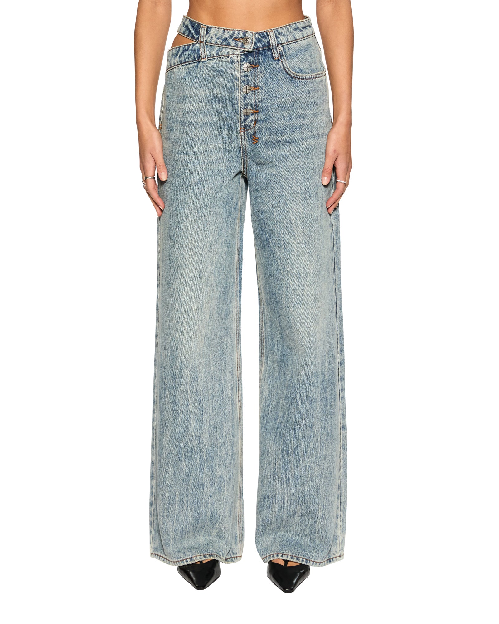 Detachable Youth Jeans - Trendy & Comfortable Denim Pants for Teens & Young Adults | Perfect for Casual Wear, School, and Outings