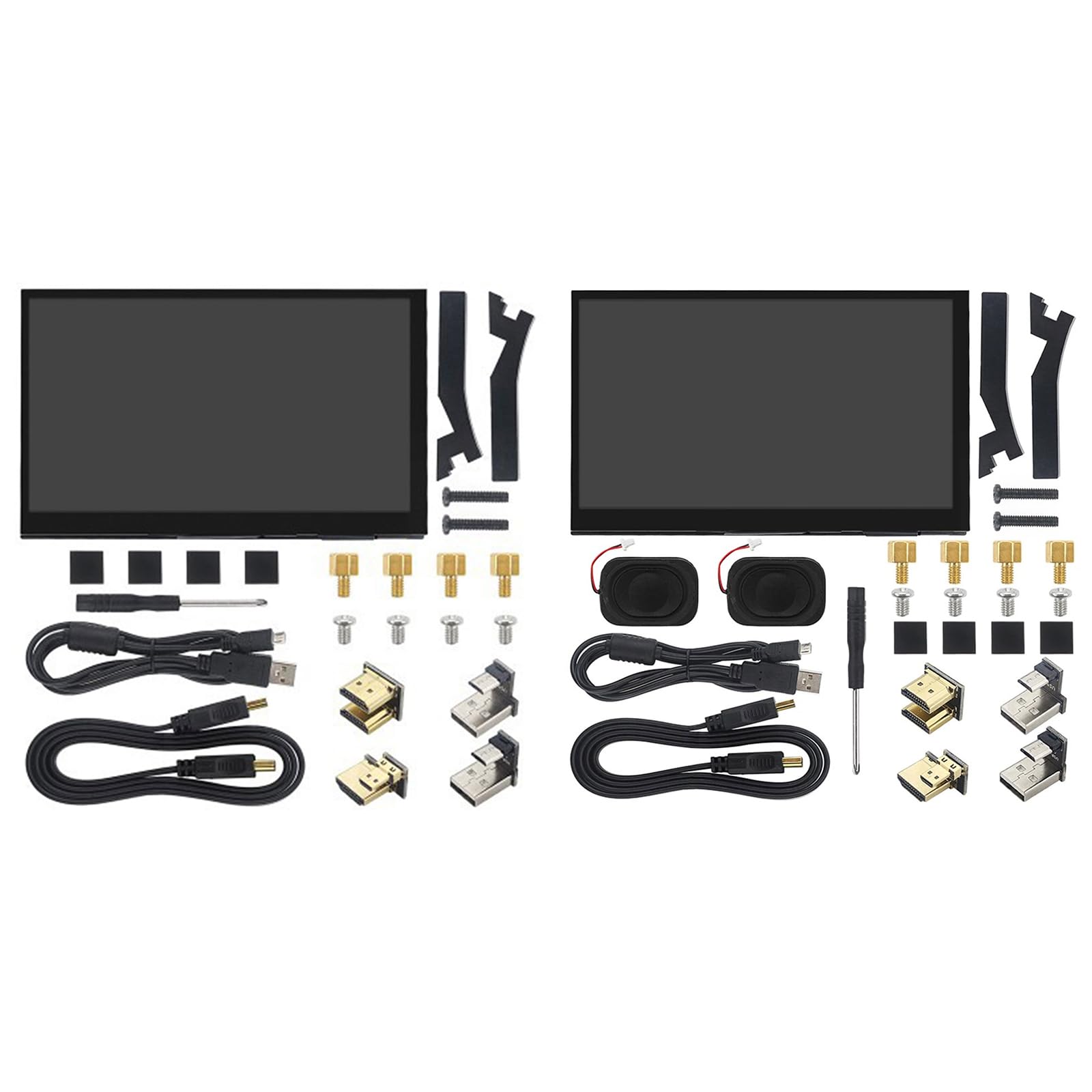 7 Inch IPS LCD Monitor for Raspberry Pi 4B/3B - 1024x600 HD Resolution, HDMI Compatible Portable Display for DIY Projects, Gaming & Programming