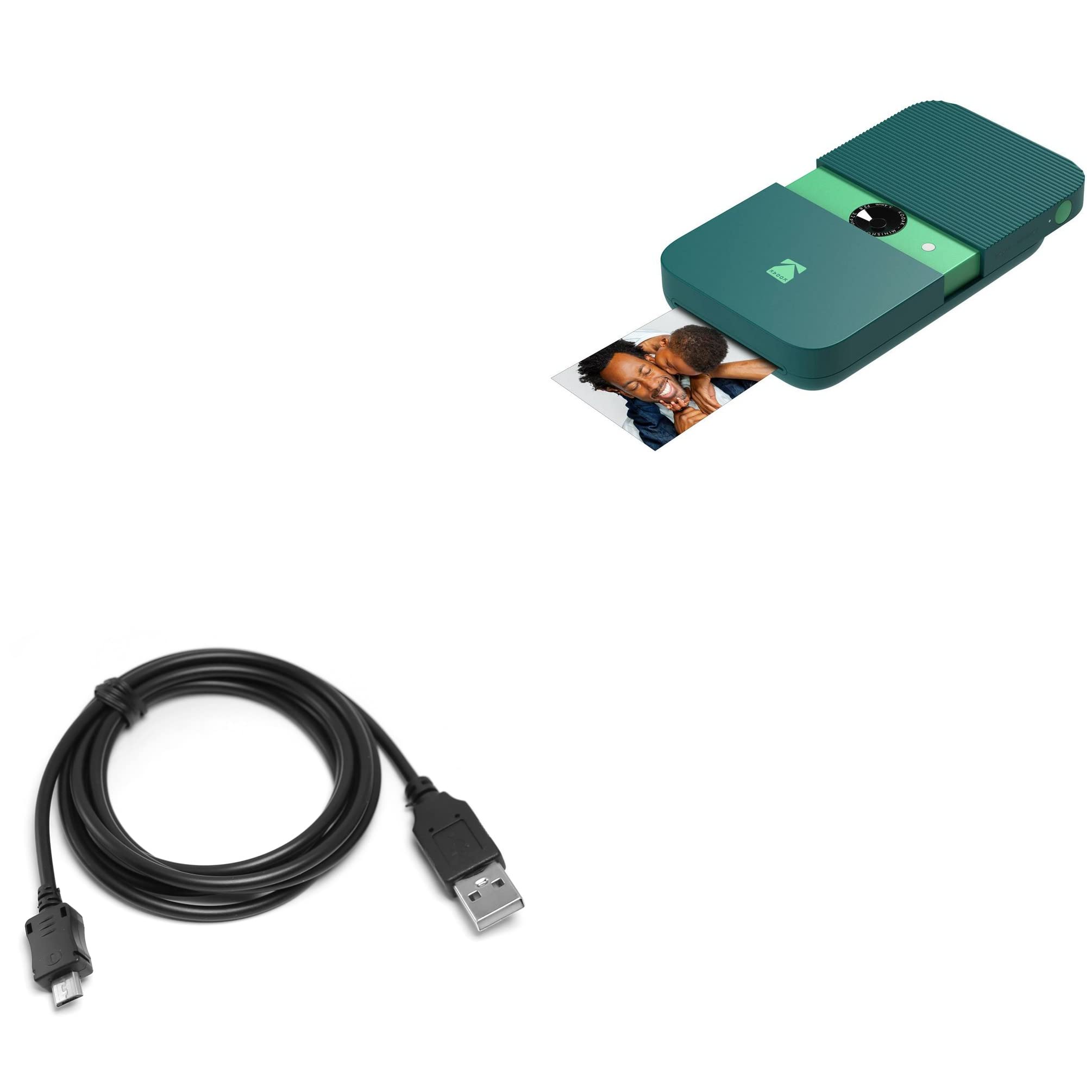 BoxWave Sync & Charge Cable for Kodak Printomatic Instant Print Camera - Durable USB Data Transfer & Charging Cord Compatible with Kodak Printomatic Digital Printer - Perfect for Travel Photography & Instant Photo Printing