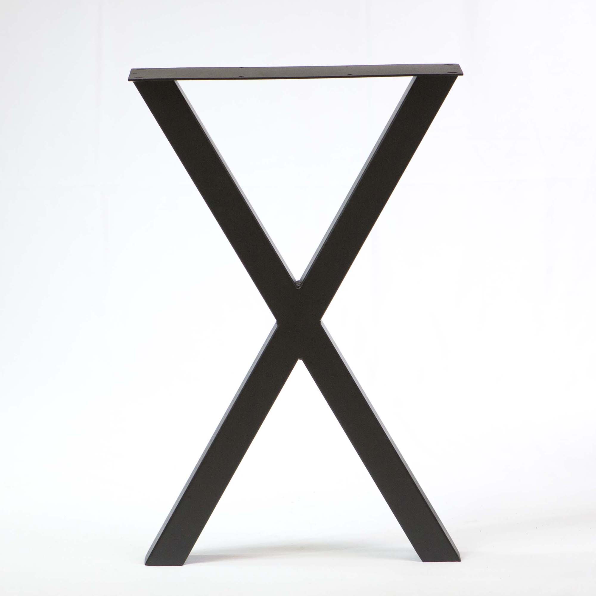 Heavy Duty Writing Desk with X-Legs - 71cm Height, 46cm Width - Sturdy Home Office Desk for Study, Work, and Remote Learning