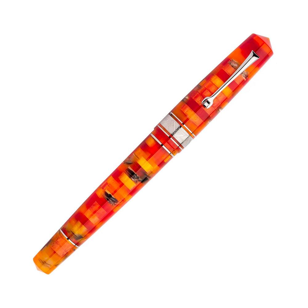 Leonardo Fountain Pen Mosaico - Premium Stainless Steel Pen for Writing, Calligraphy & Collecting - Perfect for Gifts, Office Use & Special Occasions