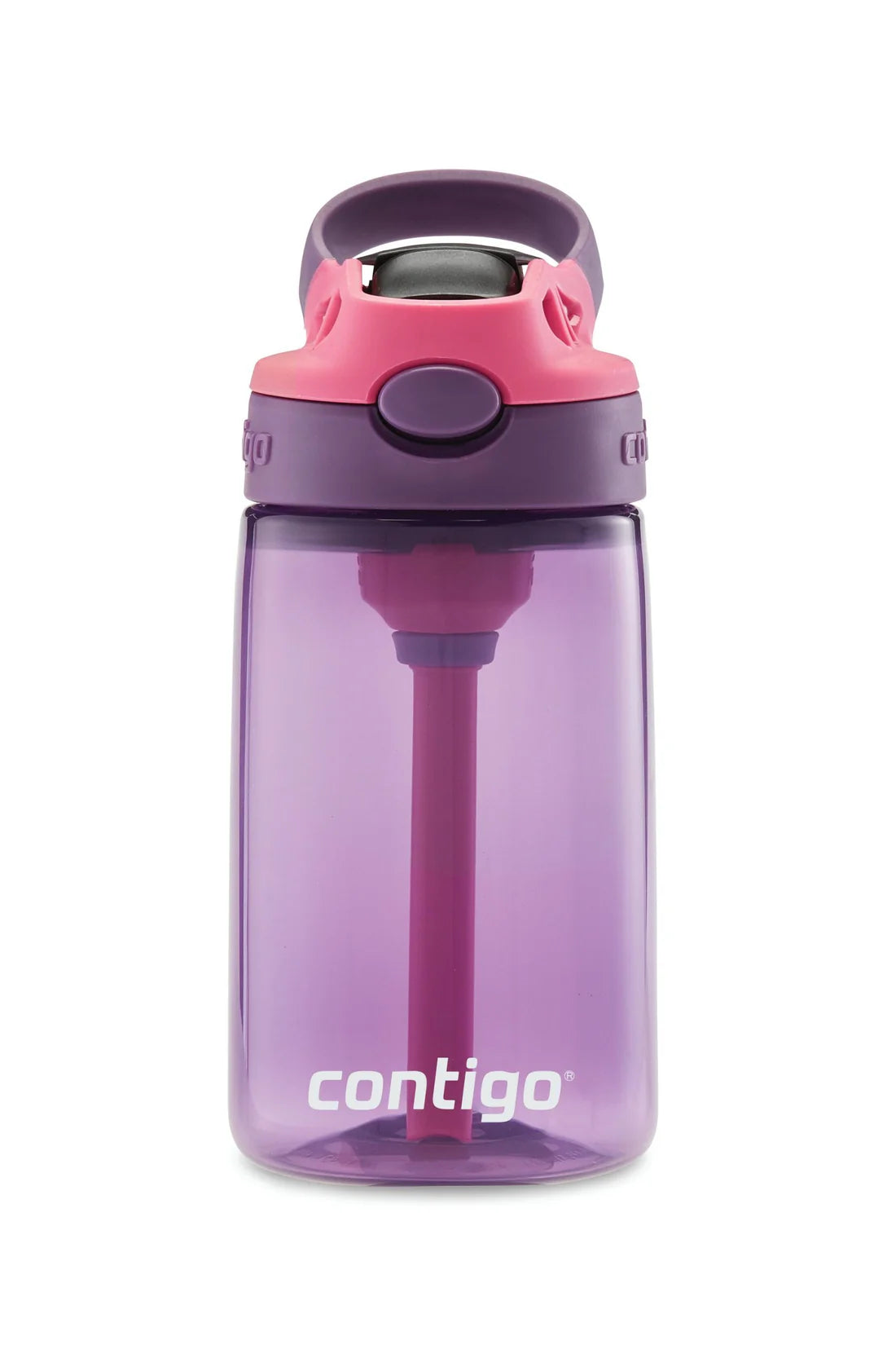 Contigo Kids Autospout Water Bottle 14oz (414ml) - Leak Proof, Spill Proof Stainless Steel Insulated Bottle for School, Travel & Outdoor Activities