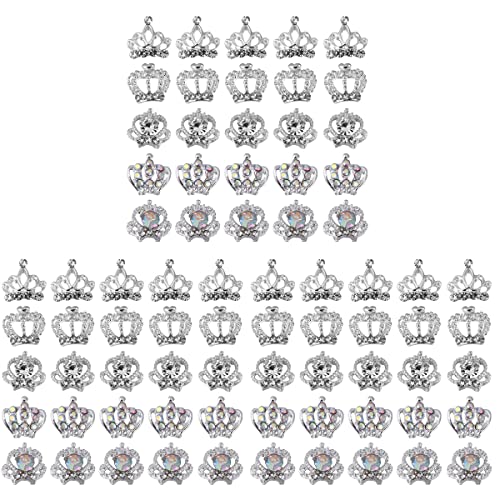 LALAFINA 150 Pcs 3D Alloy Nail Charms - DIY Nail Art Jewelry Kit with Studs, Diamonds & Nail Jewels for Women | Perfect for Manicure, Nail Decoration & Party Nail Art (Random Style)