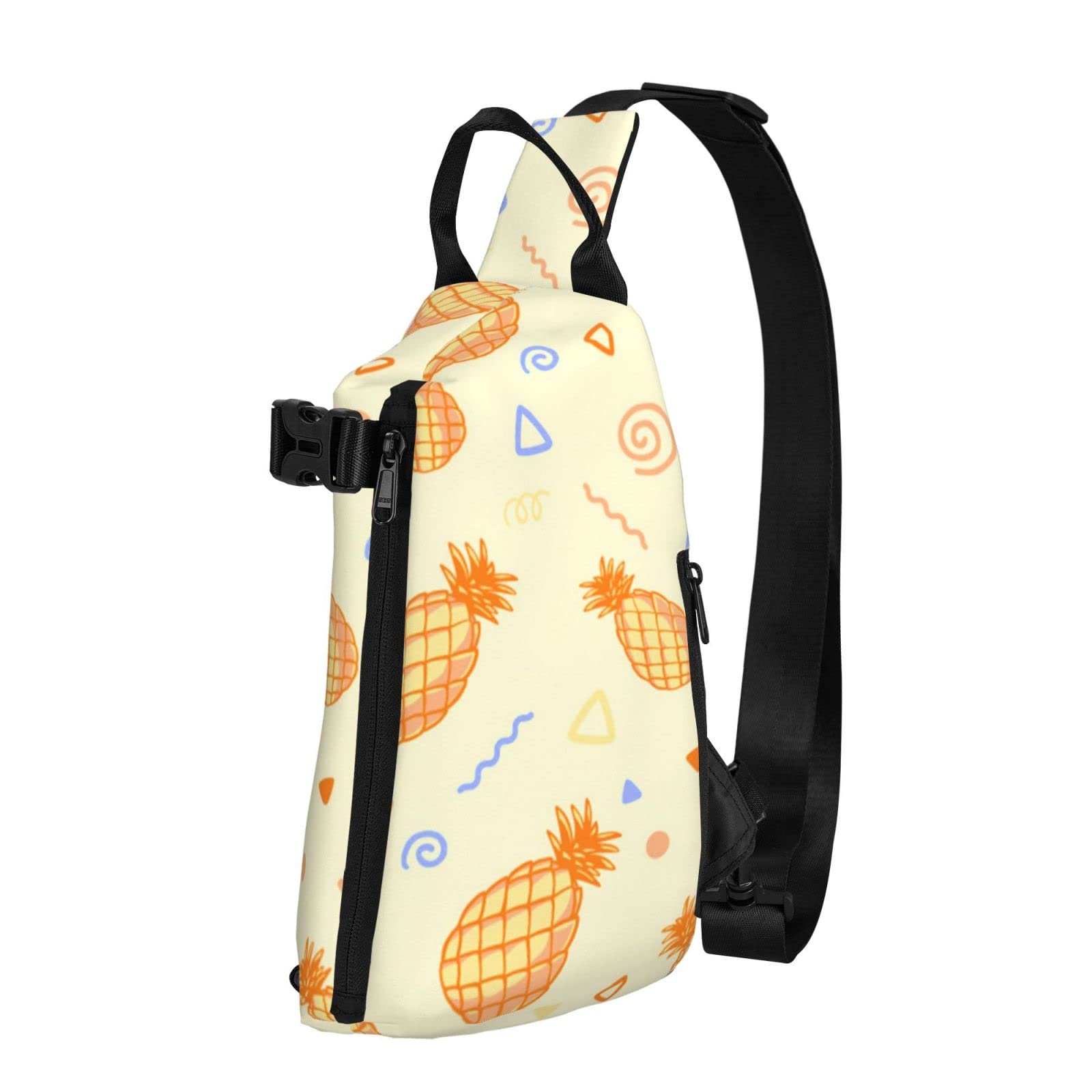 Leopard Print Adjustable Strap Mini Sling Backpack for Men & Women - Brown Chest Bag for Travel, Hiking, Biking & Outdoor Adventures