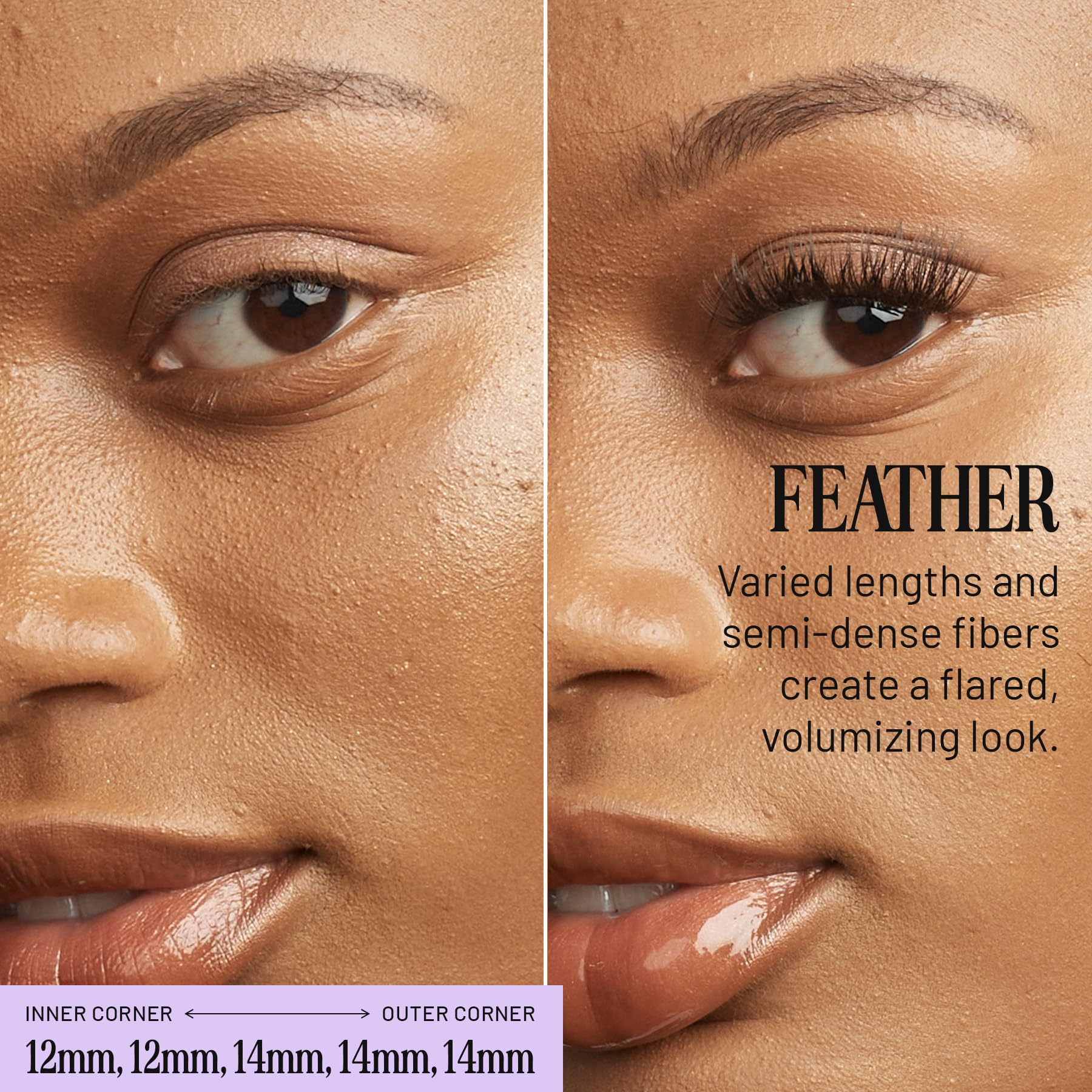 Lilac St - Natural Faux Eyelash Clusters (12mm) for Cat Eye Look - DIY Lash Extension Wisps - Lightweight & Lifelike - Lasts 10 Days - Cruelty Free & Vegan - Perfect for Parties, Weddings & Special Occasions - 10 Lashes