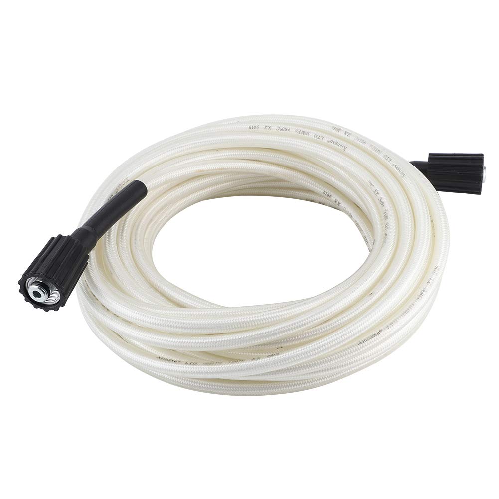 Qiilu 5/16in M22 Female to M22 Female Pressure Washer Hose - 15m/49.21ft Extension Pipe for Car Washing, Power Cleaning & Water Jet Applications - Heavy Duty Car Wash Accessory for Driveway, Patio & Vehicle Detailing