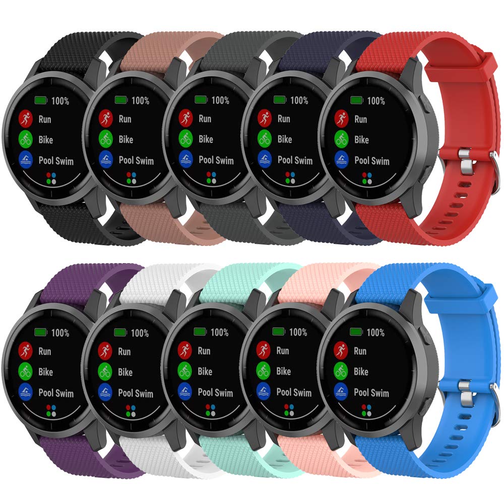Garmin Vivoactive 4 Silicone Band - Replacement Strap for Venu 2 - Gym & Daily Wear