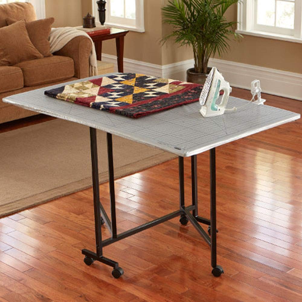 Sullivans Home Hobby Table (012570) - Crafting, Sewing & DIY Workspace for Home Decor Projects - Perfect for Scrapbooking, Painting & Creative Activities